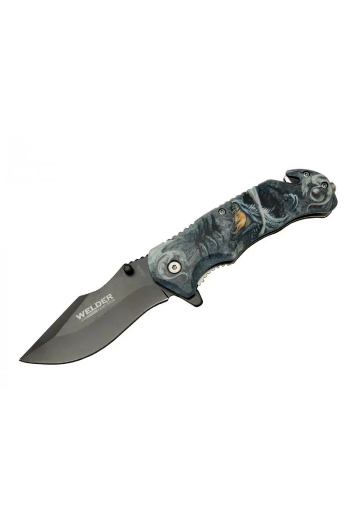Serero Kurtarma Çakısı 21,5 Cm Yarı Otomatik , Kemerlikli