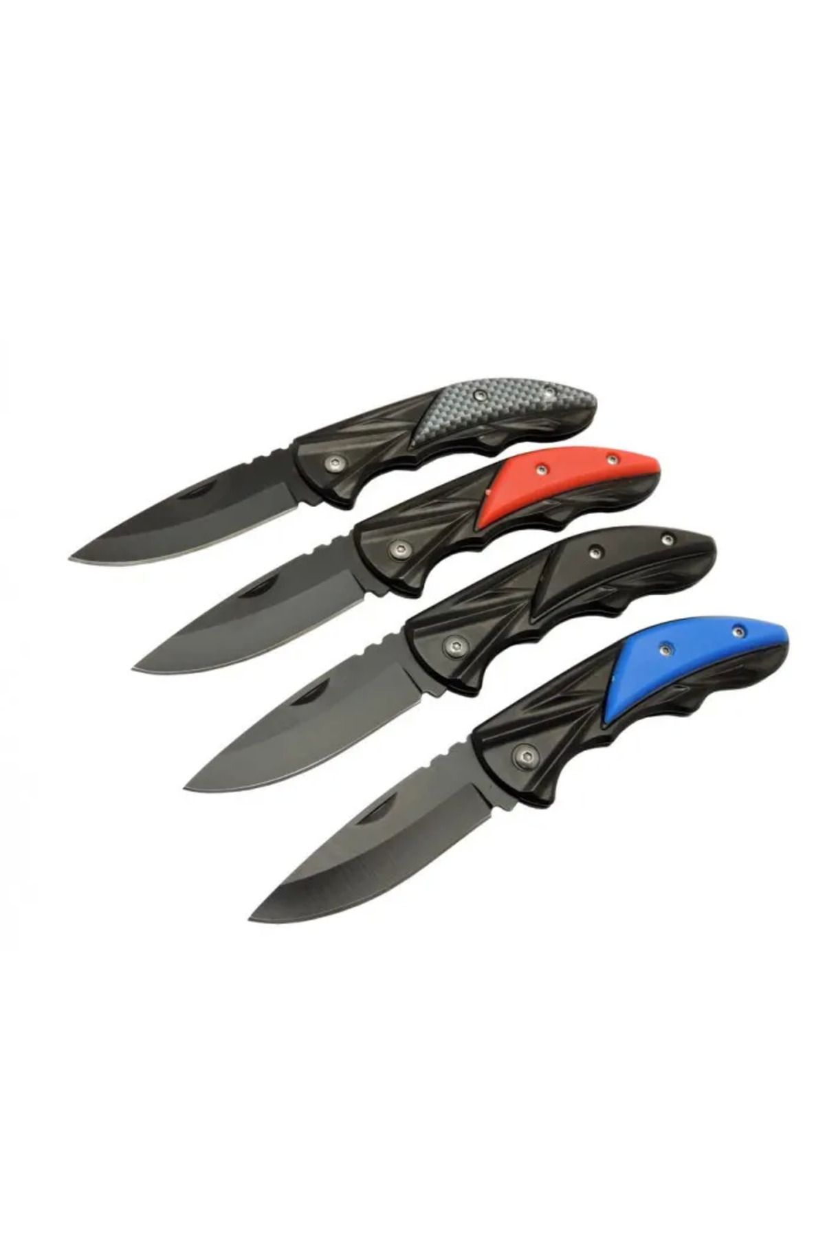 Evinso Klipsli 4 Lü Set Metal 16 Cm Kamp / Outdoor - Yarı Otomatik, Kemerlikli, Kutulu