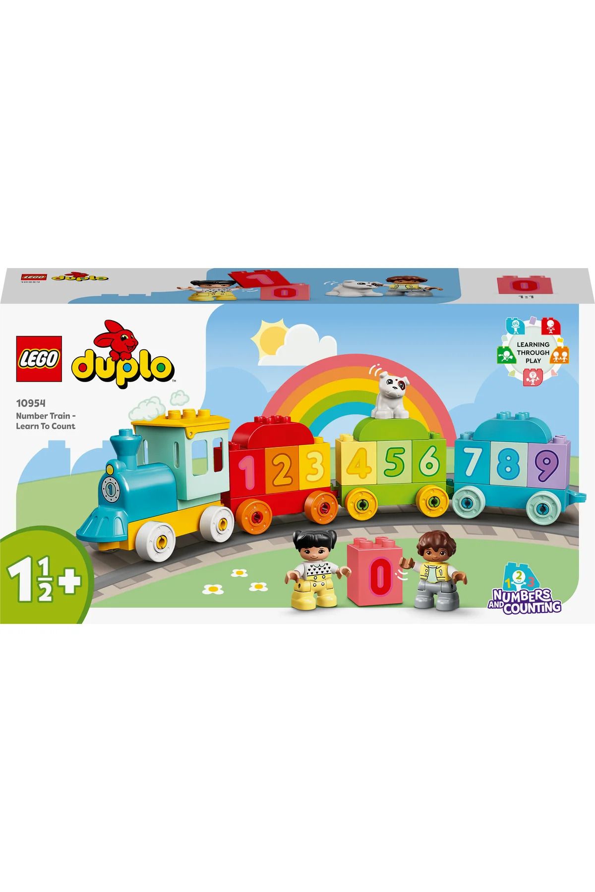 LEGO-® DUPLO® قطار الرقم الأول - تعلم العد 10954 - مجموعة بناء لعبة للأطفال الصغار (23 قطعة) 3