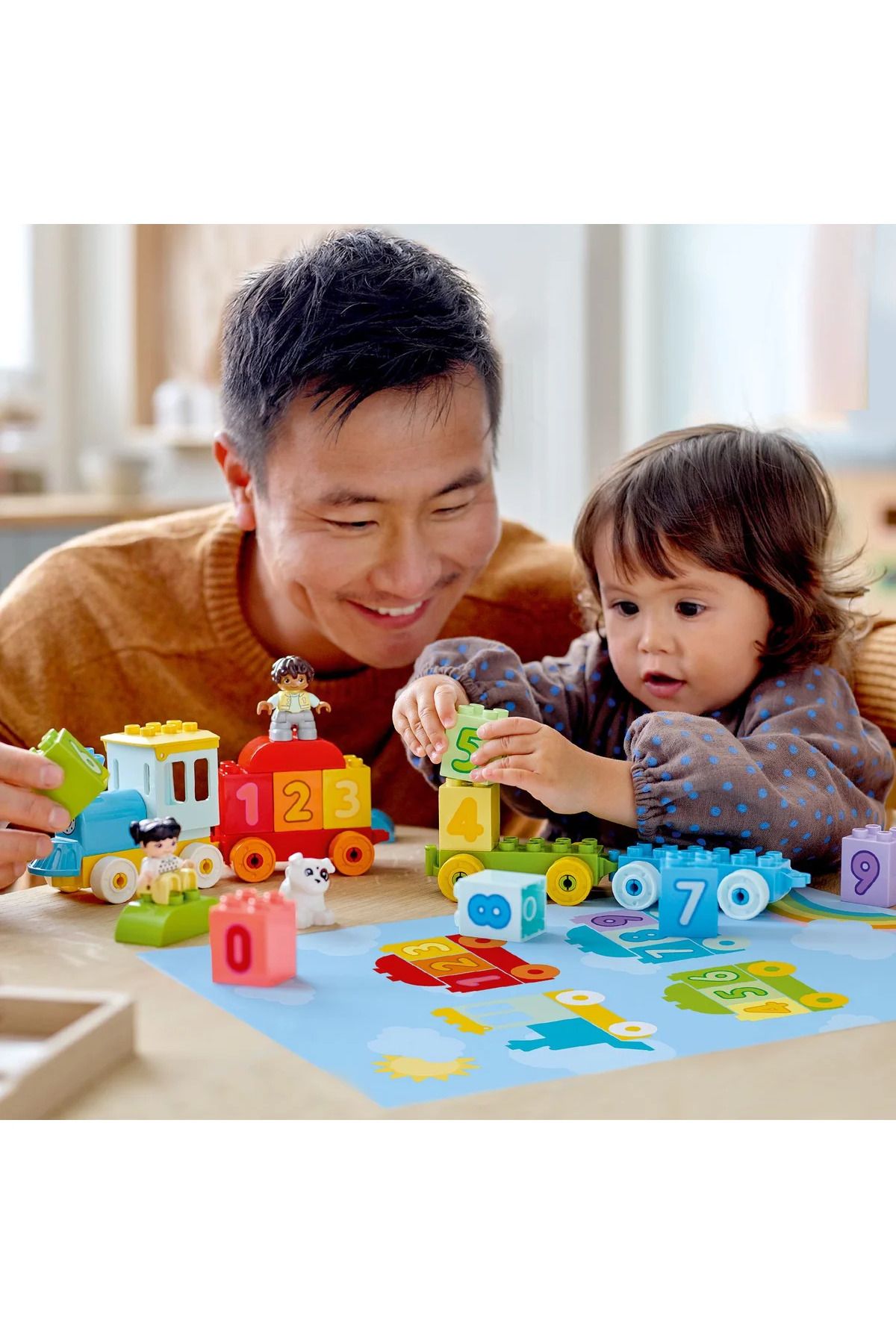 LEGO-® DUPLO® قطار الرقم الأول - تعلم العد 10954 - مجموعة بناء لعبة للأطفال الصغار (23 قطعة) 8