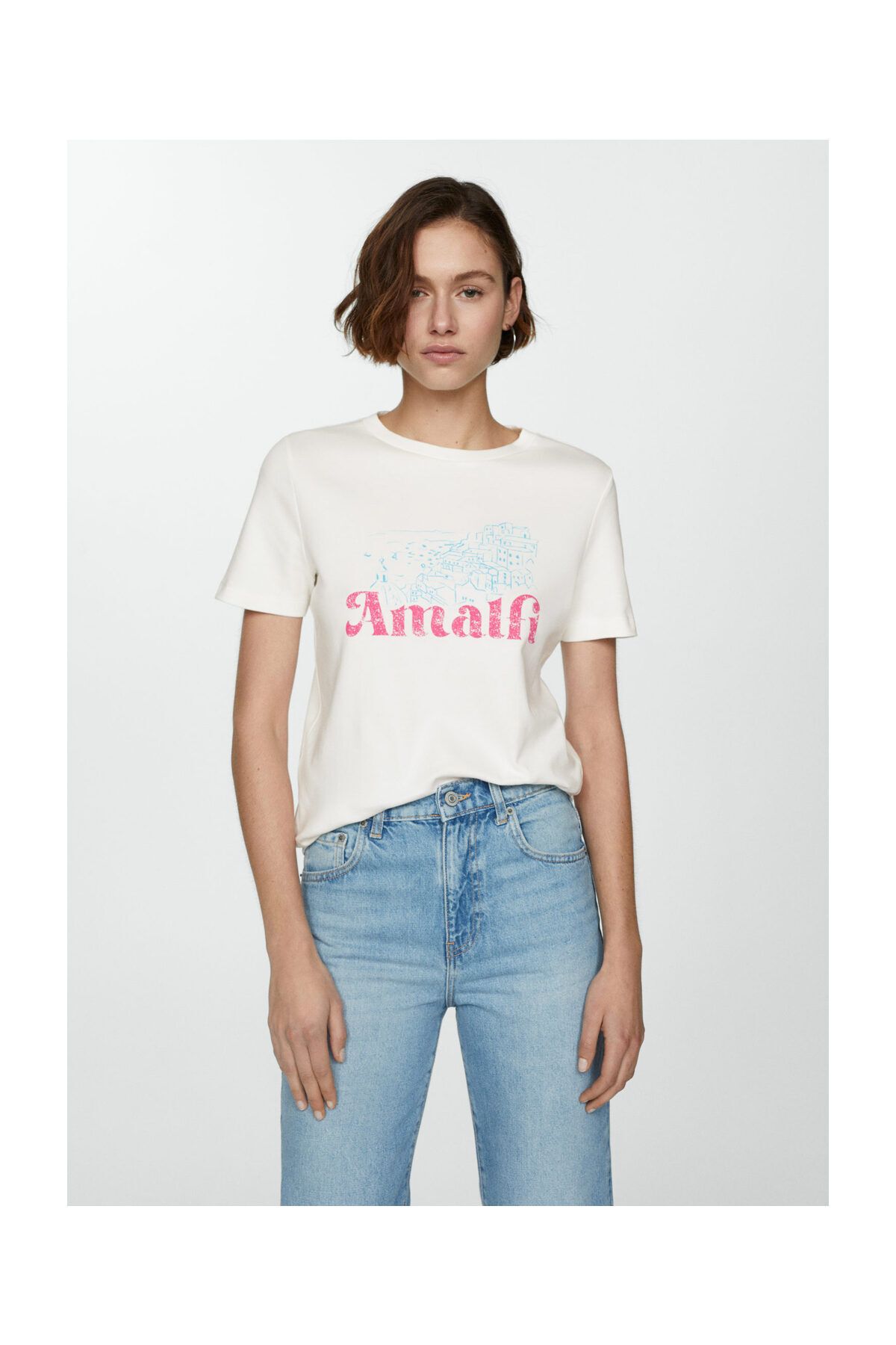 MANGO Woman-Women and Girls Adult T-Shirt 7