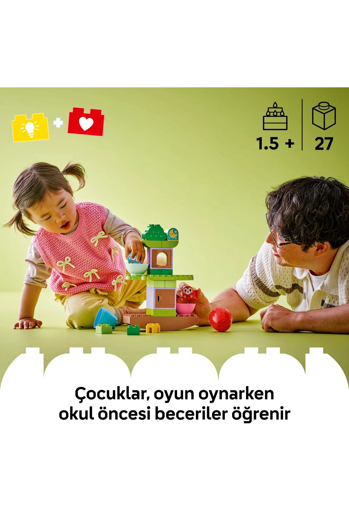 LEGO-®   مجموعة بناء DUPLO My First Balancing & Stacking Tree 10440 للأطفال بعمر 1½+ سنة (27 قطعة) 5