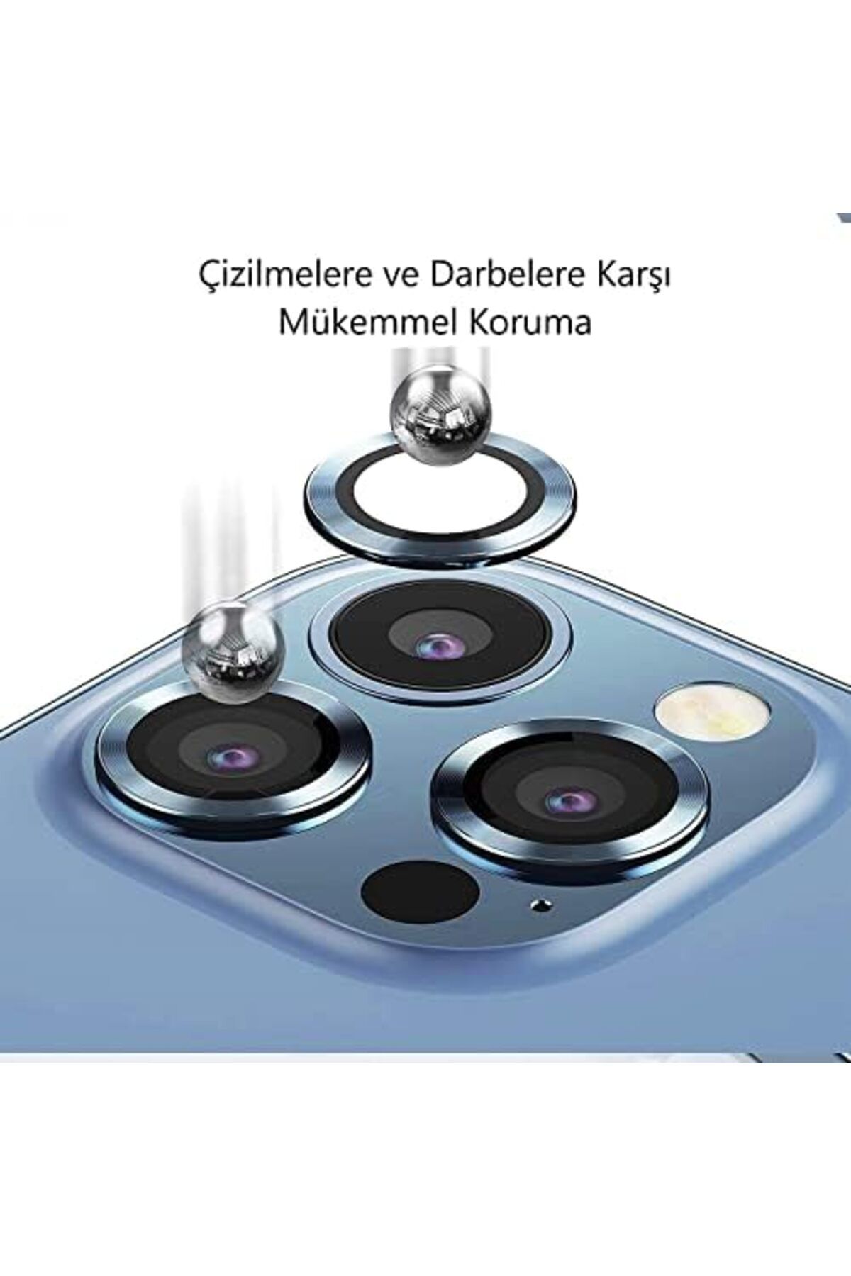 KDROĞLU GEÇMEZ İphone 13 Pro - 13 Pro Max Safir Serisi Camı Çerçeveden Ayrılmayan ve Takıldıktan Son