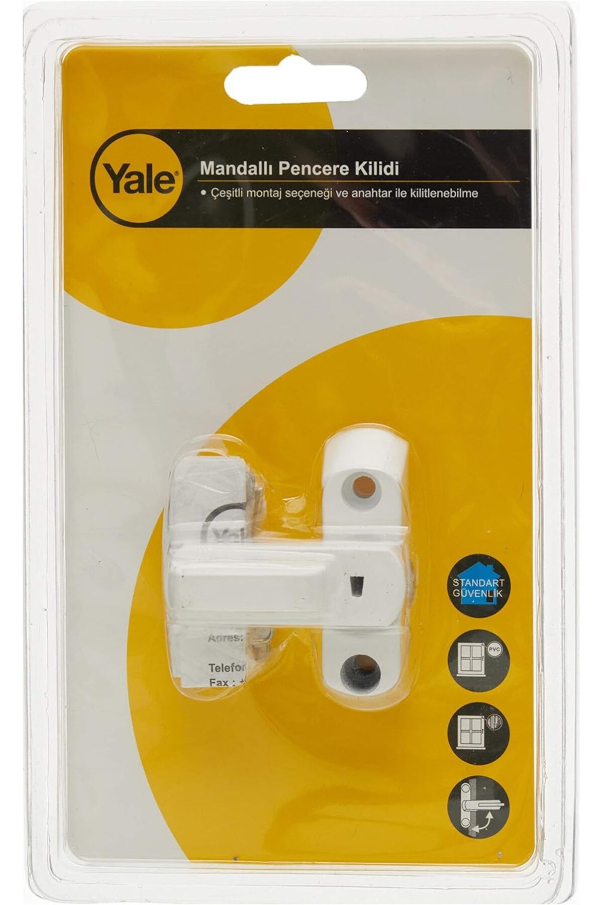 mazıdağı mazzıdağ V/8K103/WE Mandallı Pencere Kilidi - Beyaz new store 1133631