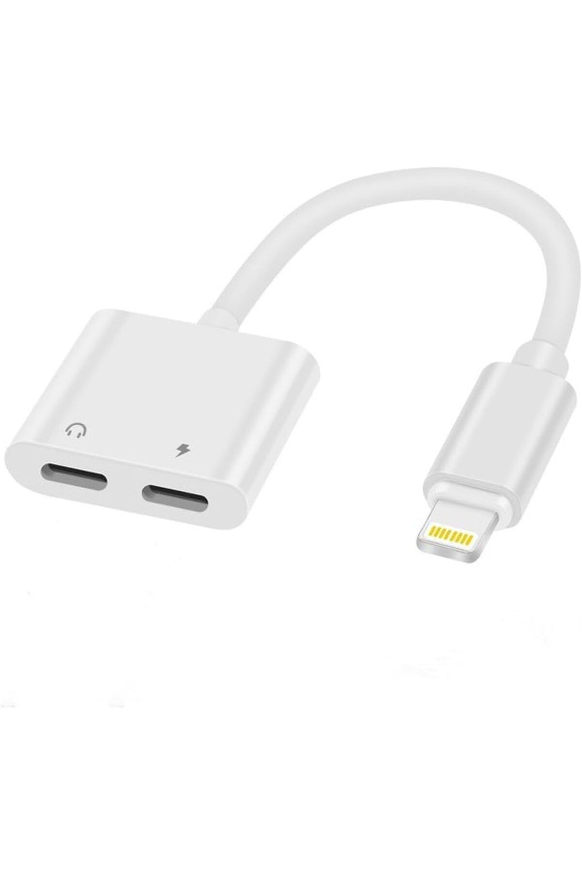 mazıdağı mazzıdağ iPhone ile uyumlu Lightning 2in1 Şarj Kulaklık Dönüştürücü Jack Adaptör Şarj Ç