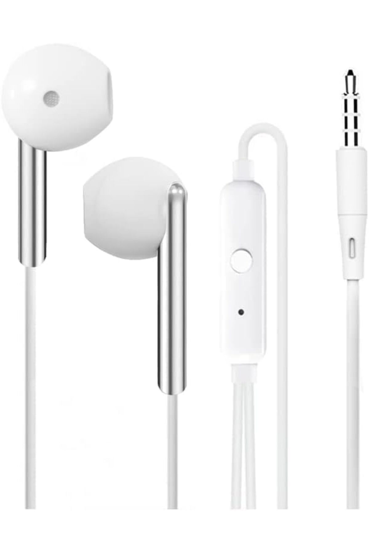 mazıdağı mazzıdağ K103 3.5mm Jack Girişli Metal Yüksek Ses Sporcu Kulak İçi Extra Bass Beyaz Kulaklık