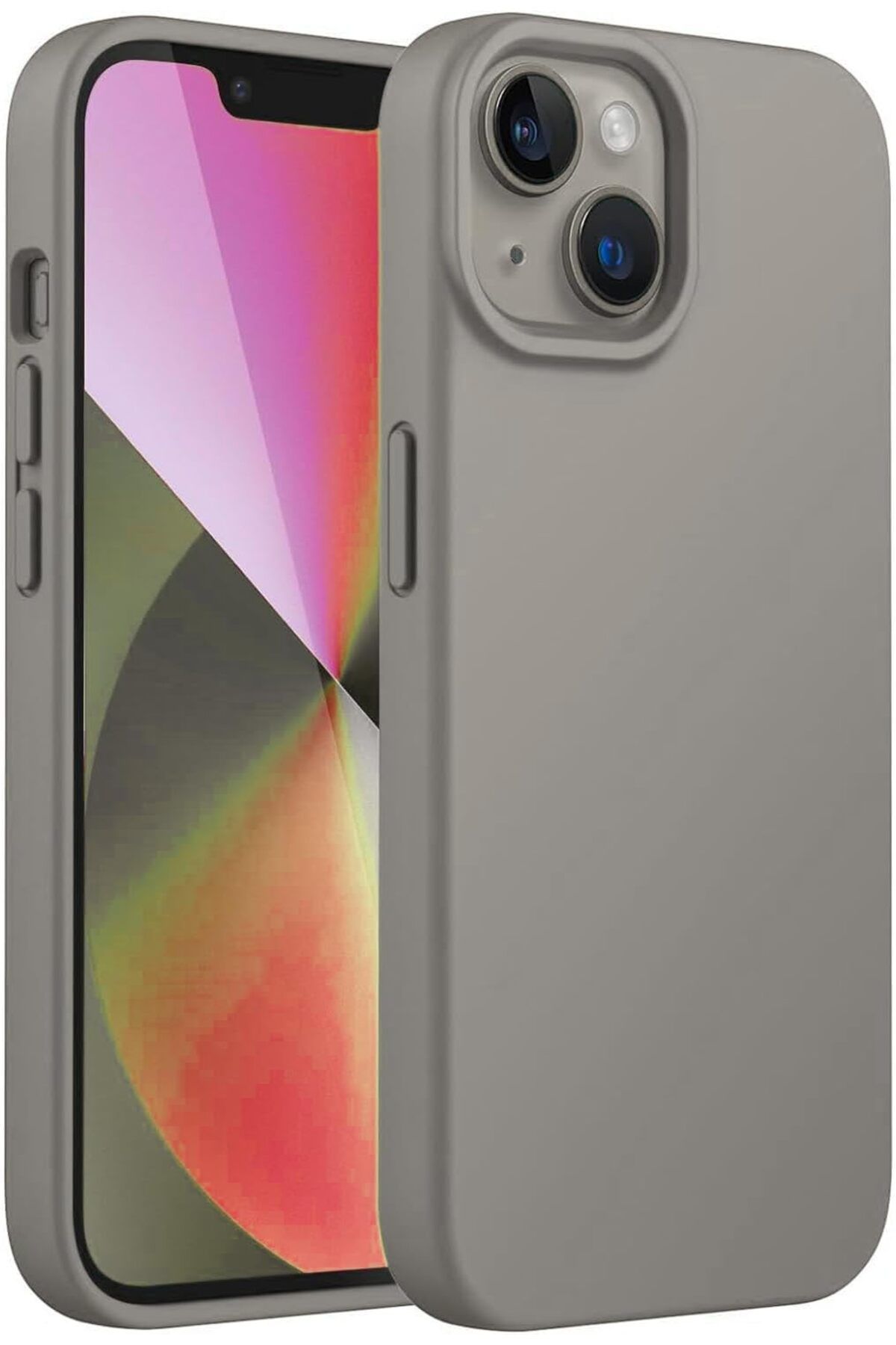 KDROĞLU GEÇMEZ iPhone 14 Plus Uyumlu Özel İpeksi Dokunuş Hissi Veren İçi Yumuşak Kadife Lansman Silik