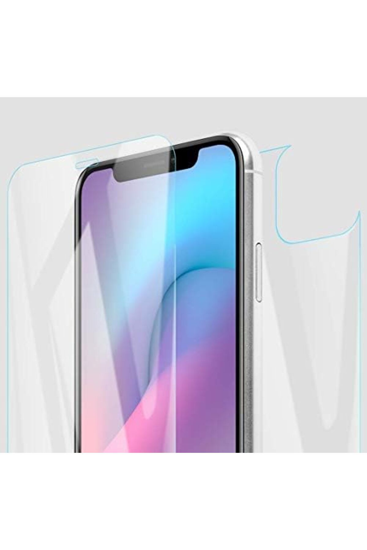 mazıdağı mazzıdağ Full Body Temperli Cam Ekran Koruyucu iPhone 11 (6.1'') Ön + Arka new store 1133631