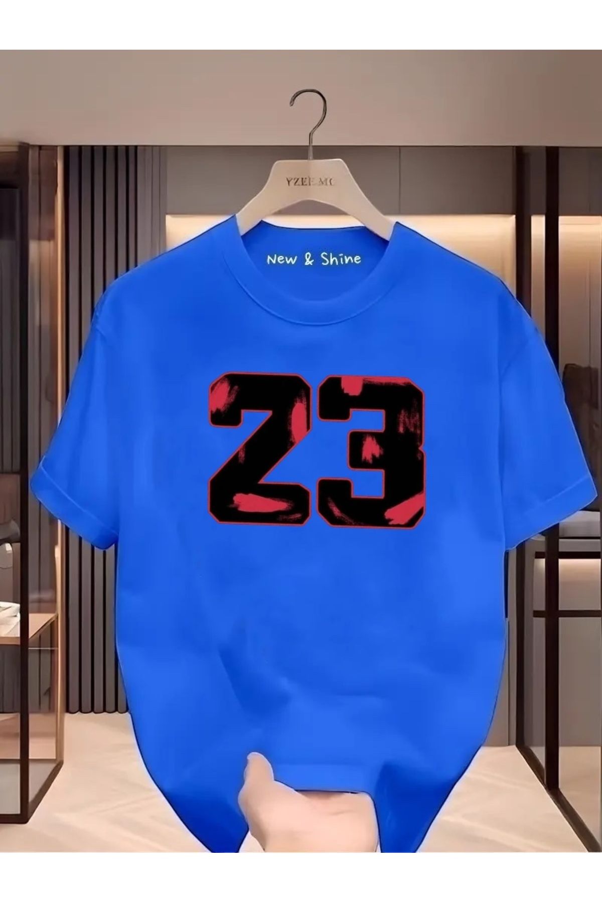 New Shine 23 Baskılı Oversize T-Shirt