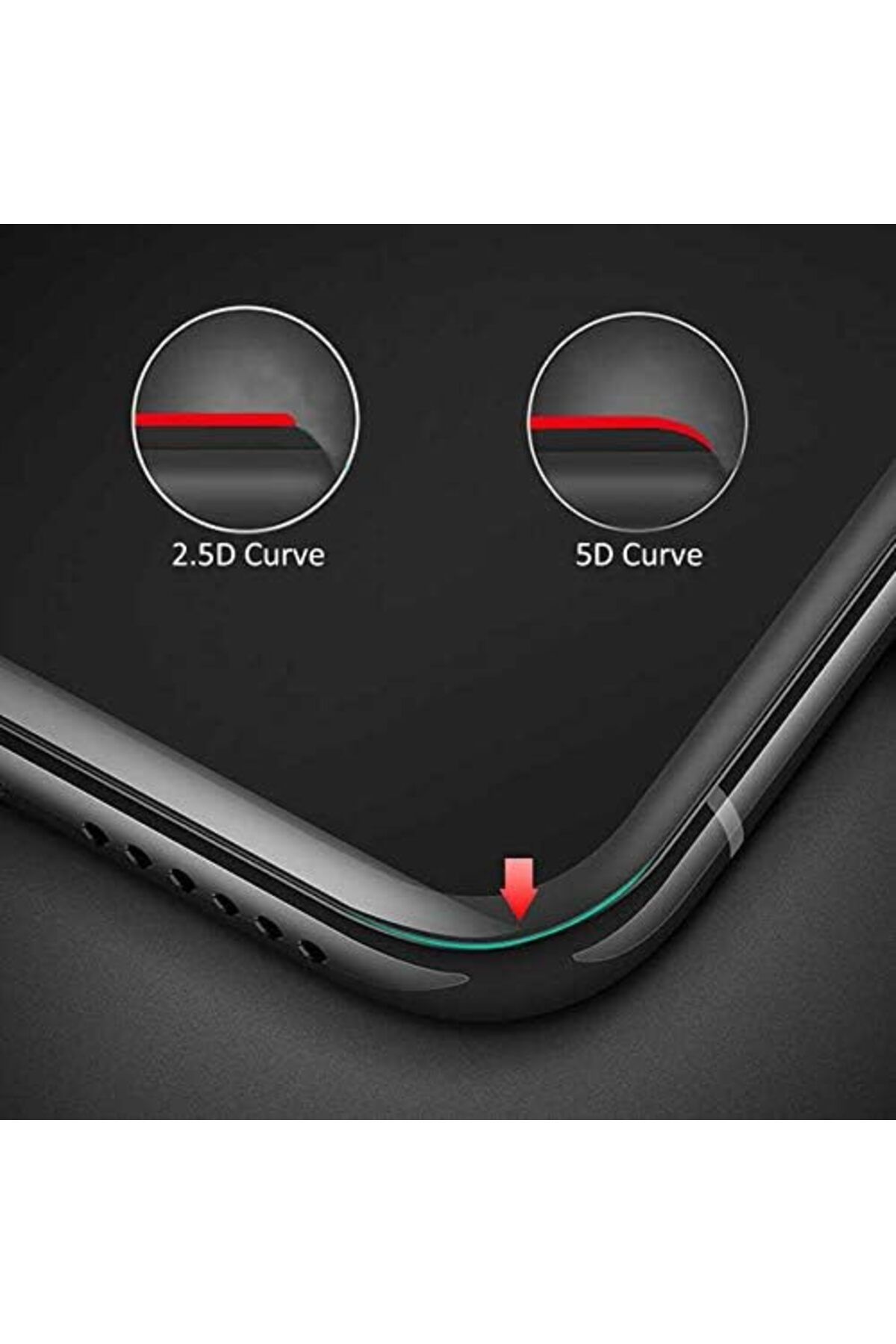 mazıdağı mazzıdağ Xiaomi Redmi 5 Plus Uyumlu Full Kaplayan Temperli 5D Ekran Koruyucu Cam (Gold) new store