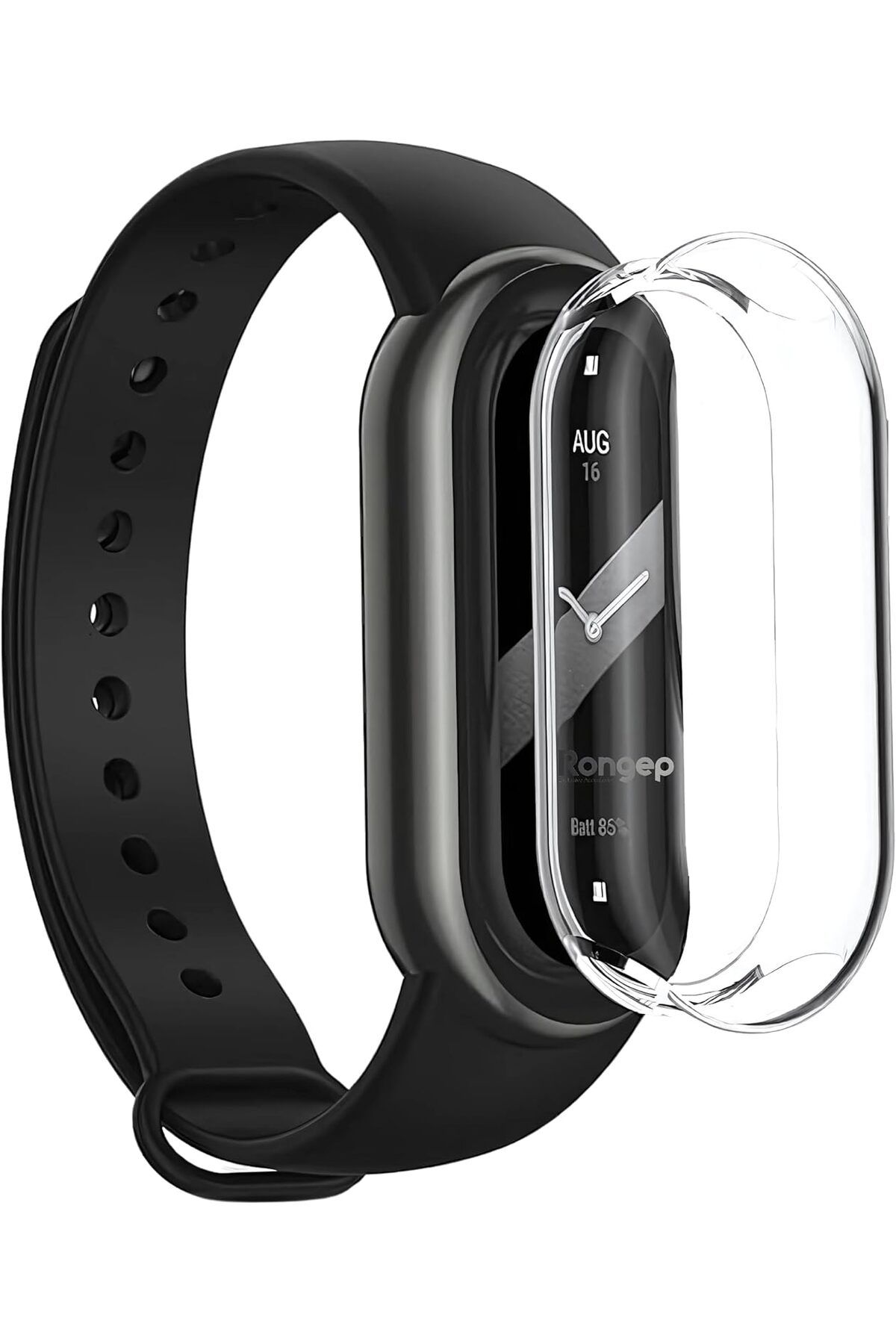 mazıdağı mazzıdağ Xiaomi ile Uyumlu Mi Band 9 İçin Kılıf Yumuşak TPU Ekran Koruyuculu Dokunmatiği Etk