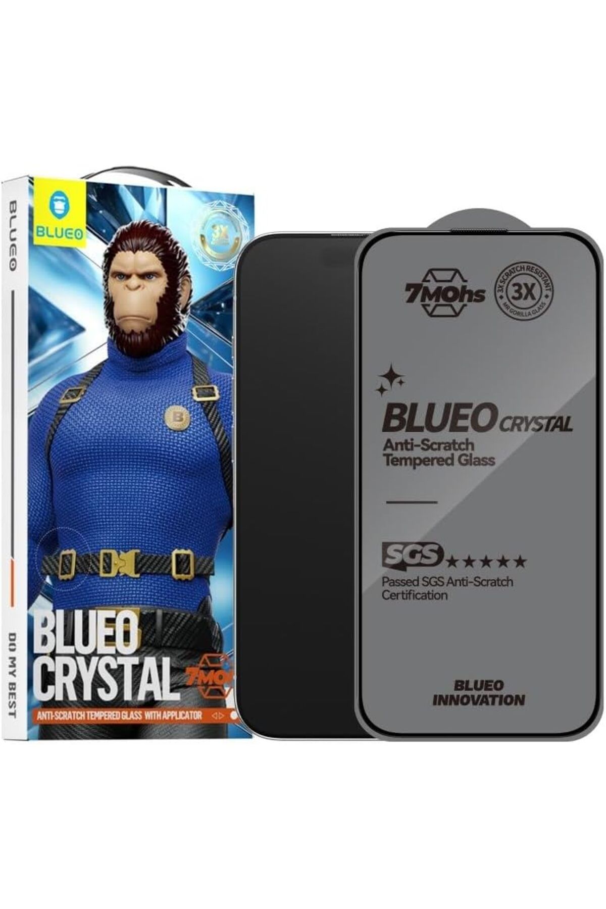 KDROĞLU plamystical iPhone 16 Pro / 16 Pro Max Crystal Anti-Scratch Çizilme & Darbe Dayanımlı Uygulam