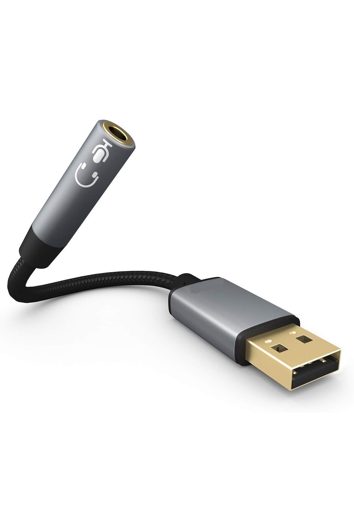 DERİK dsr 3.5mm adaptörü USB transferi ses kartı AUX HiFi ses uzatma kablosu PC için 3.5mm Jack hoparl