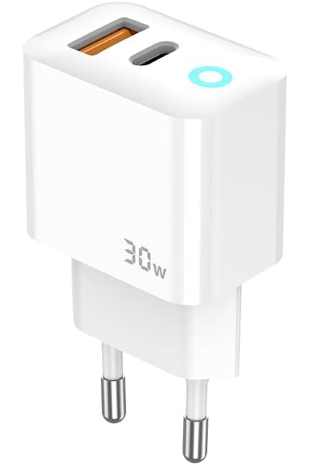 KDROĞLU KDROGLU Blue Moon PD 30Watt Hızlı Şarj Aleti, A + C Girişli, Beyaz New Desing 1109836