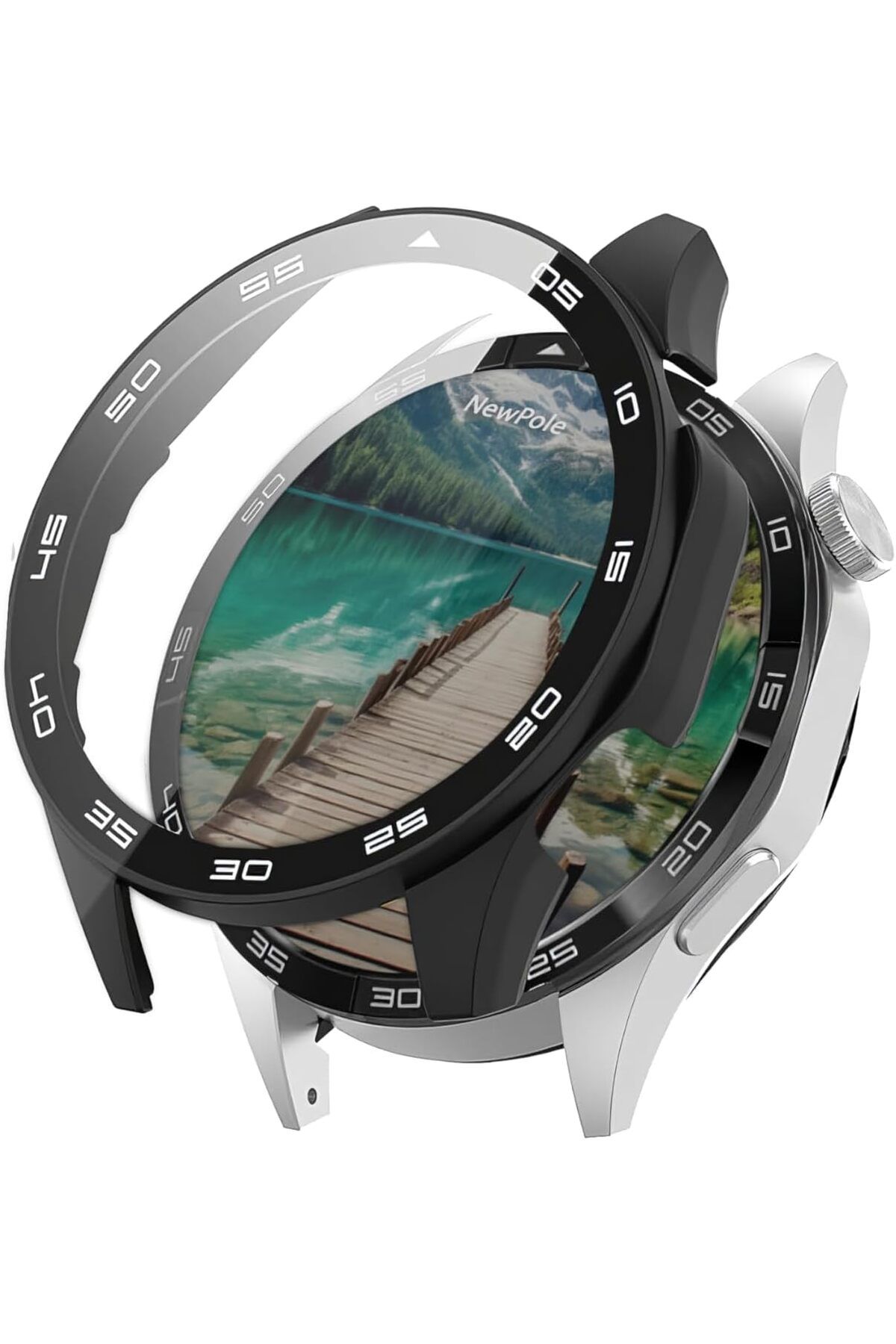 mazıdağı mazzıdağ Watch GT4 46mm İçin Watch Ekran Koruyucu Kırılmaz Cam ve Tam Kaplayan Watch Kasa Koru