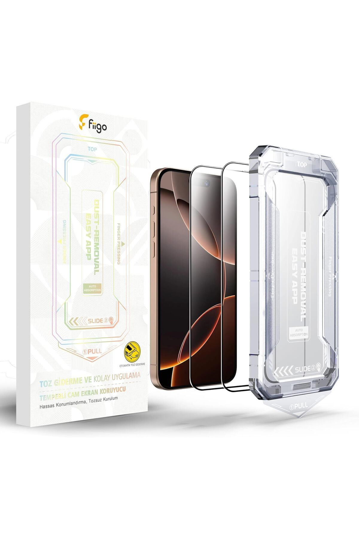 MEGOBİNE WHERE iPhone 16 Pro Max Uyumlu Ekran Koruyucu Kolay Kurulum ZTML SYFT 1139610