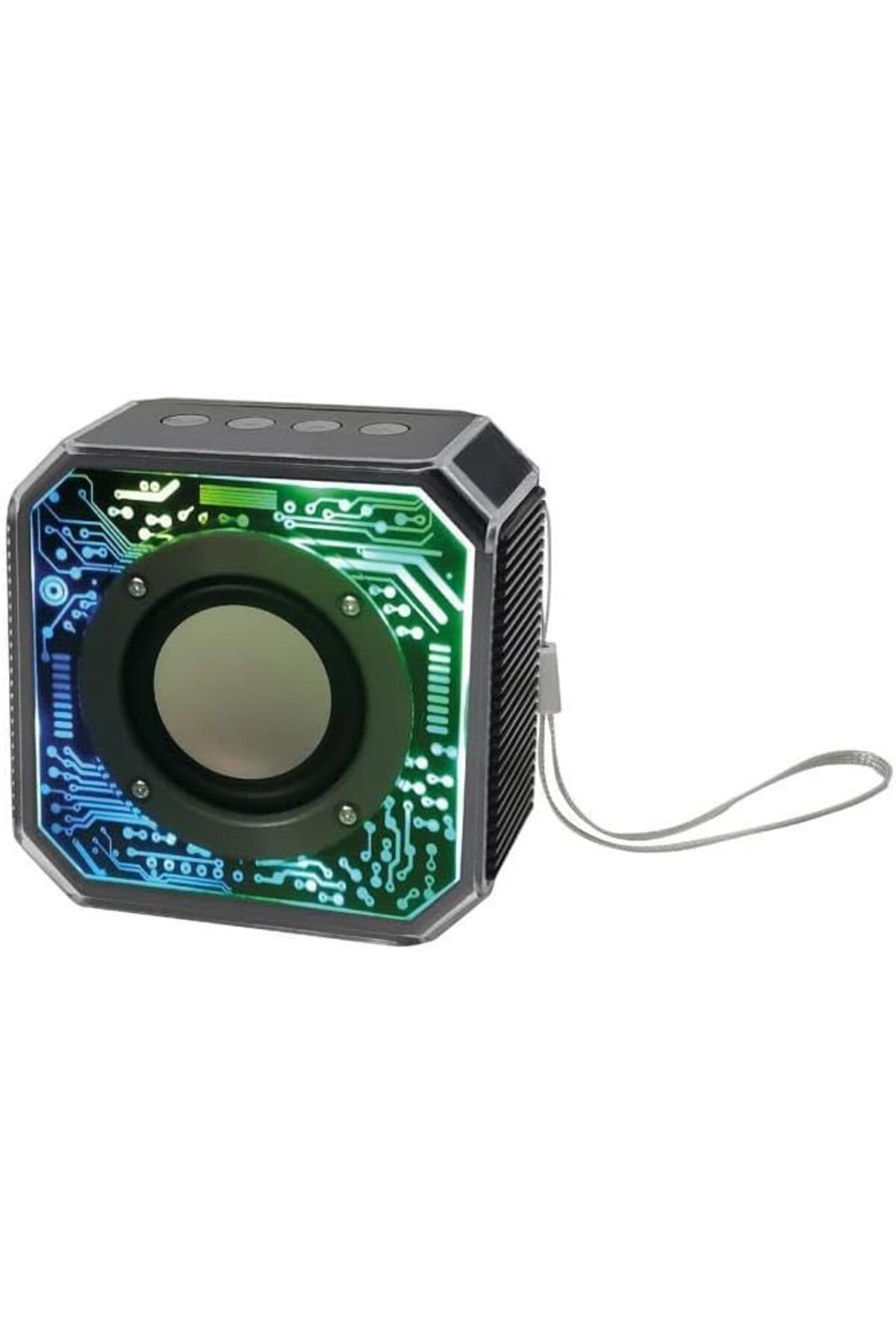 mazıdağı mazzıdağ 800 Mah Kablosuz 5.2 Uyumlu Ledli Taşınabilir Bluetooth Hoparlör Siyah BTS-86