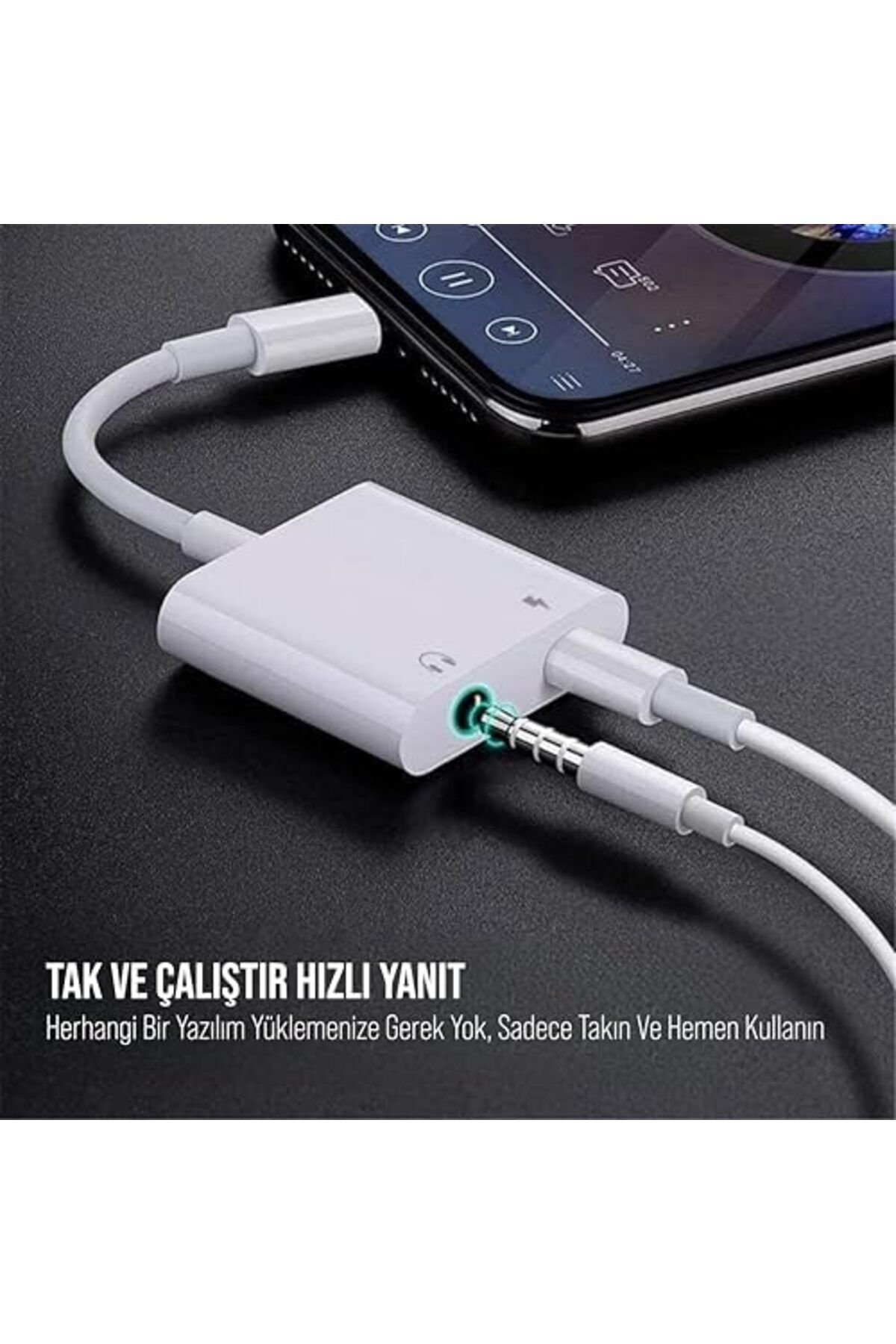 mazıdağı mazzıdağ Şarj Bağlantılı OTG Dönüştürücü (Lightning 3.5mm Adaptör) new store 1133631