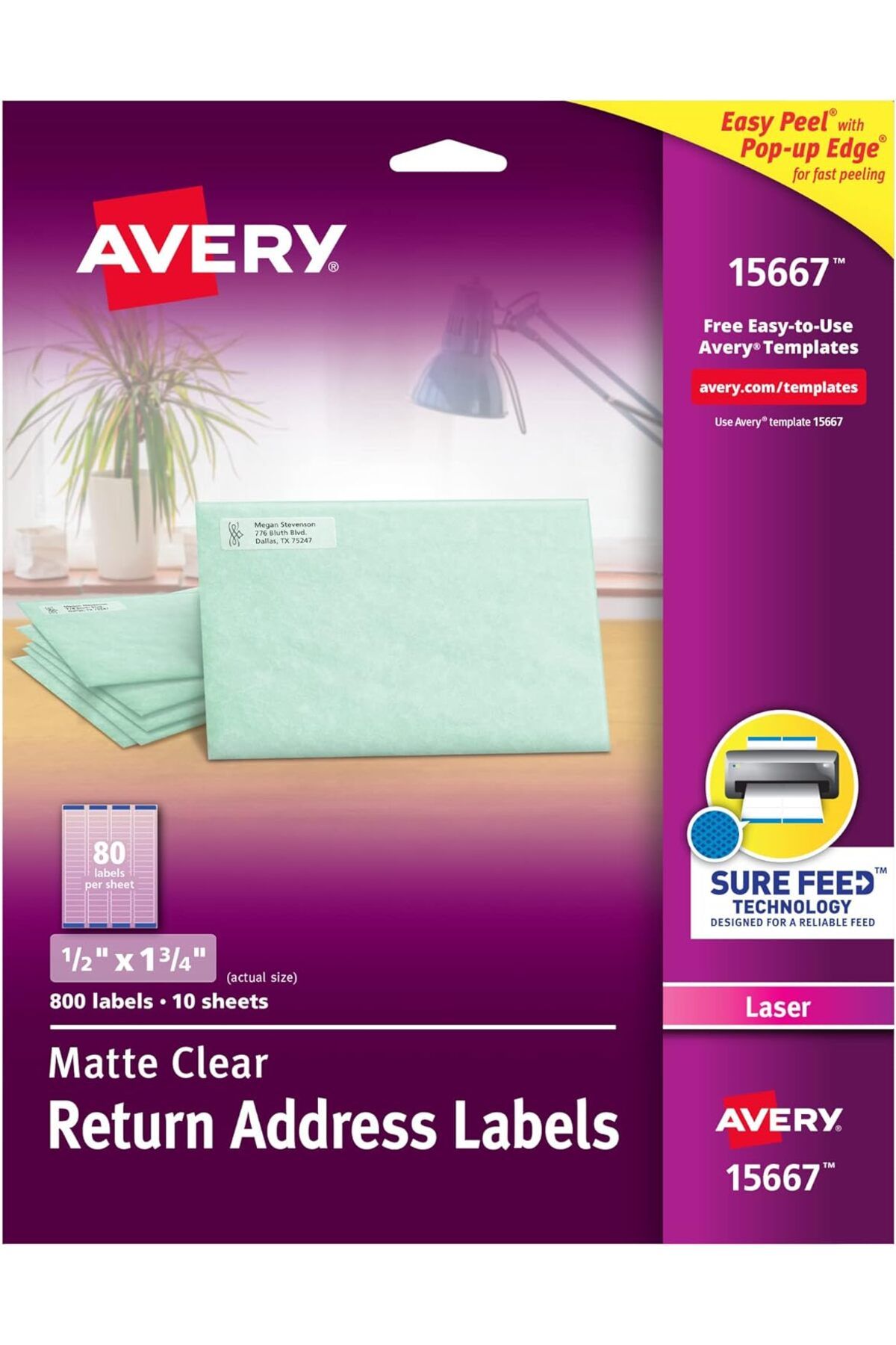 KDROĞLU KDROGLU Easy Peel Return Address Label New Desing 1109836