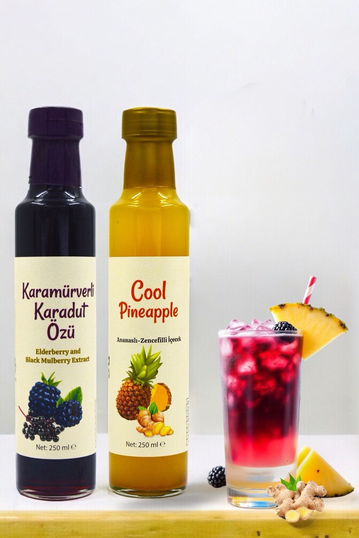 BEYGURME Serin Yaz Ikilisi Cool Pineapple & Karamürverli Karadut Özü 2'li Set
