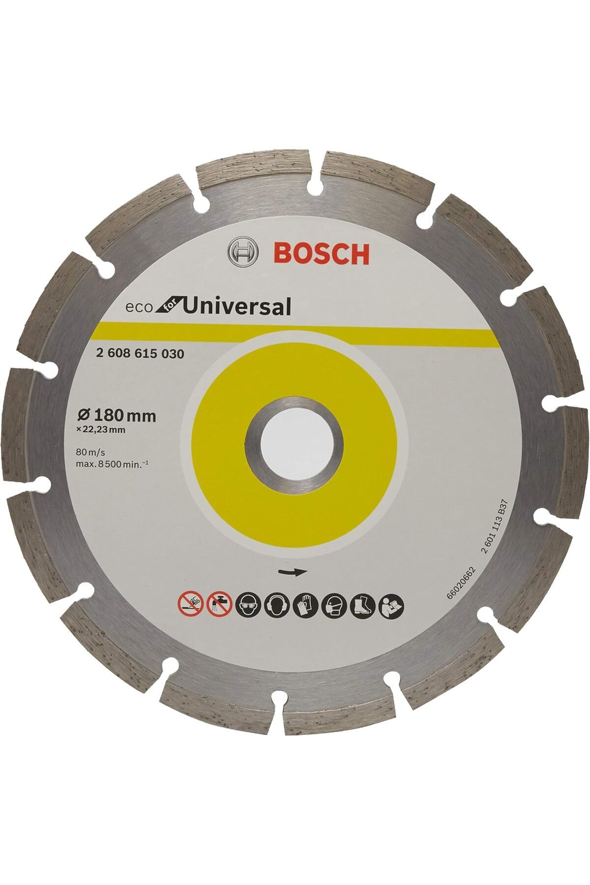 DERİK dsr Professional Accessories Eco for Universal Segmanlı Elmas Kesme Diski 180 * 22,23 mm-Kilit somu