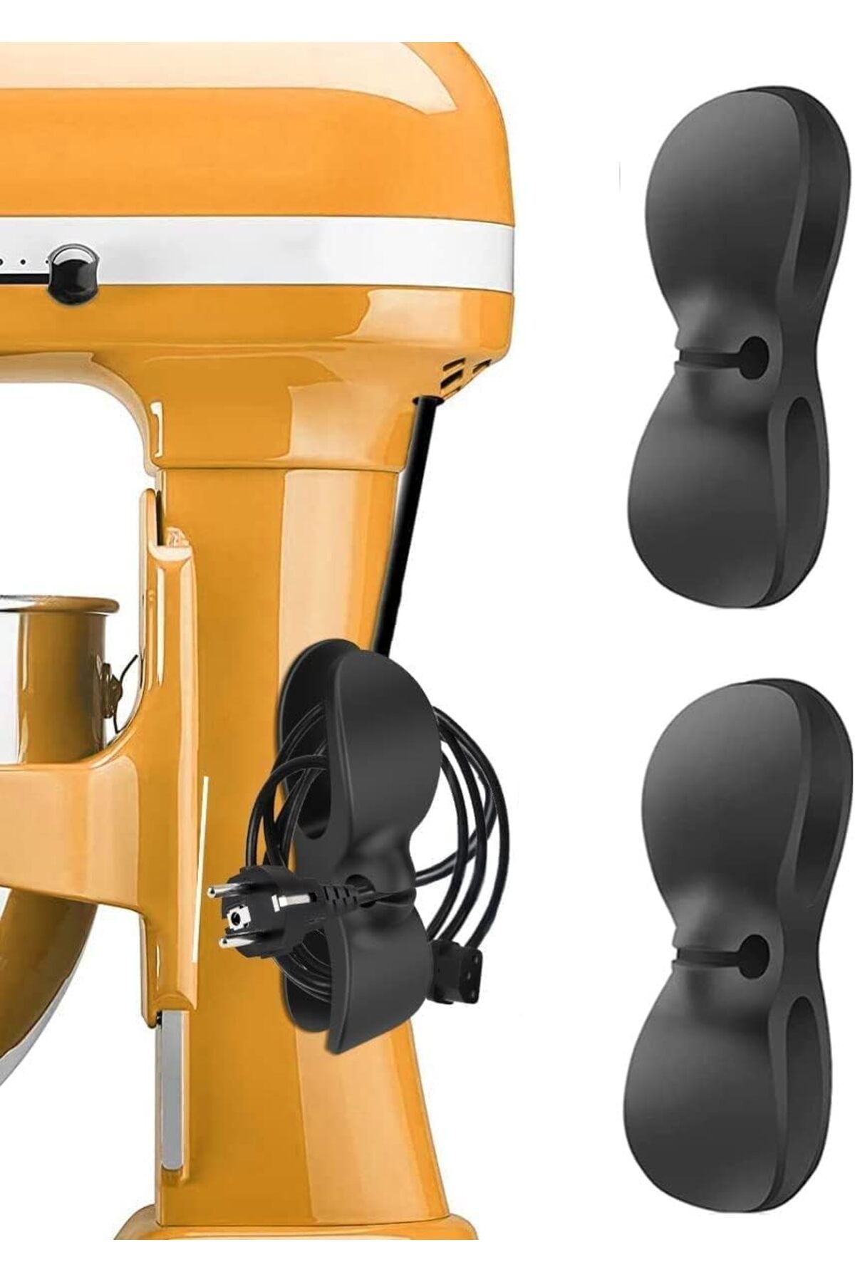 KDROĞLU plamystical Kablo Düzenleyici Çok Amaçlı Organizer Airfryer Kablo Sarma Aparatı Yapışkanlı K