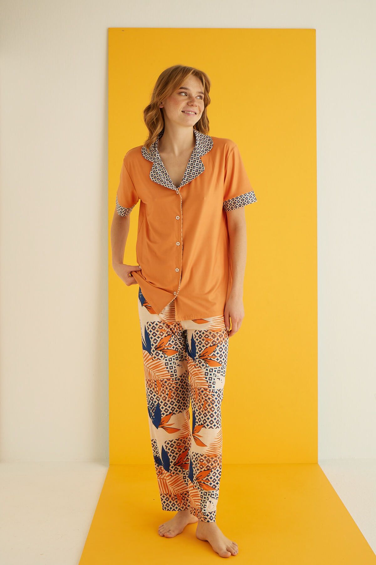 ELİTOL-Marla Buttoned Pajama Set 2
