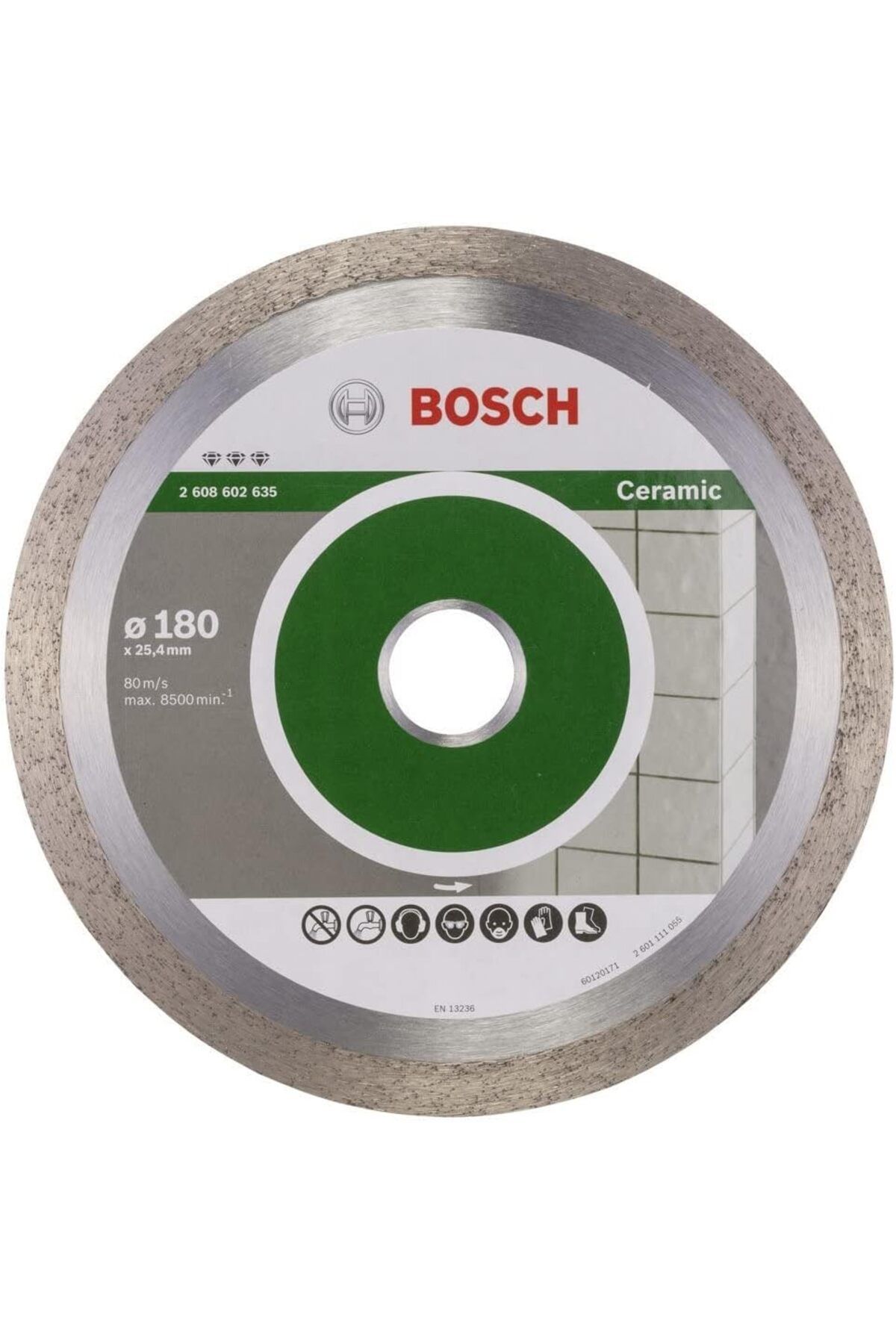 KDROĞLU plamystical elmas kesme diski seramik, 180 x 25,40 x 2,2 x 10 mm, 2608602635 için en iyisi newing 1