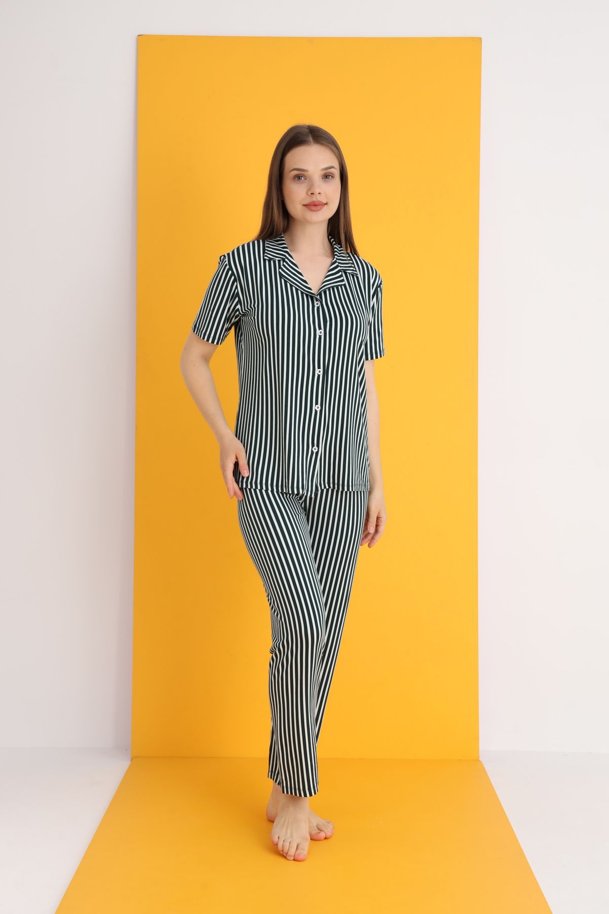 ELİTOL-Bamboo Buttoned Pajama Set 2