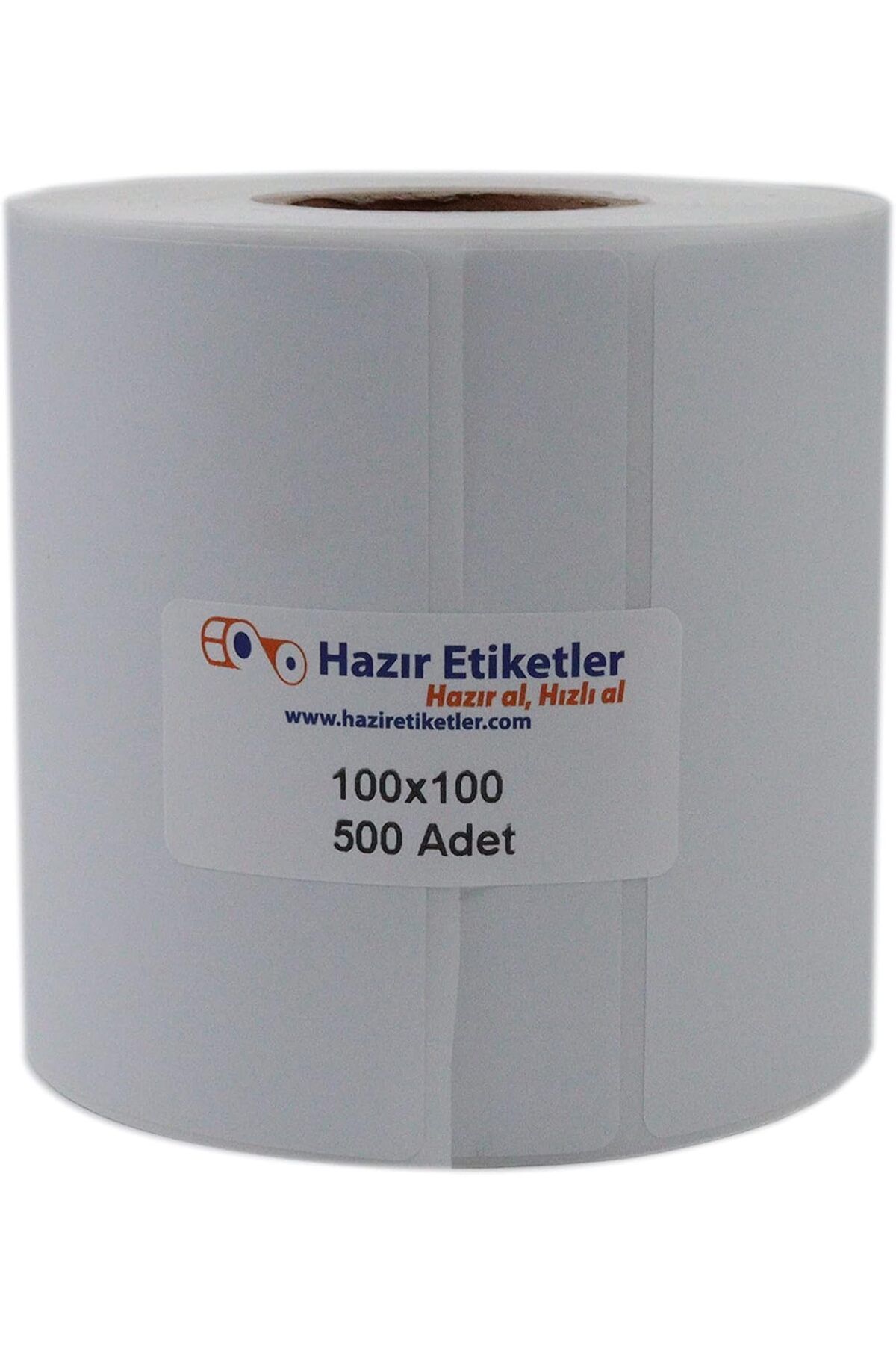 DERİK dsr etiketler , hazır al hızlı al Lamine Termal Etiket 100mm x 100mm Ruloda 500 Adet 40mm Kuka Ç