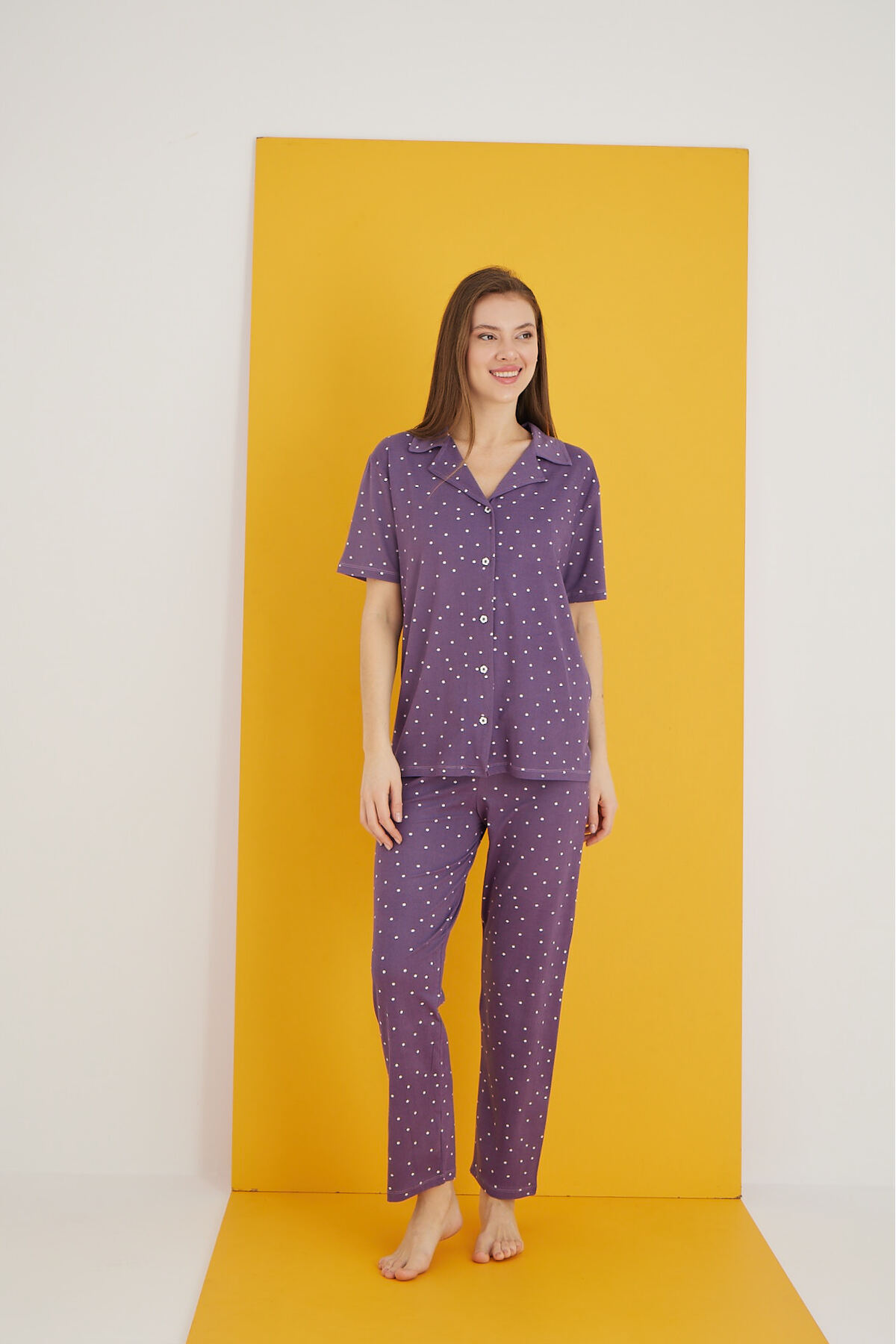 ELİTOL-Bamboo Buttoned Pajama Set 2