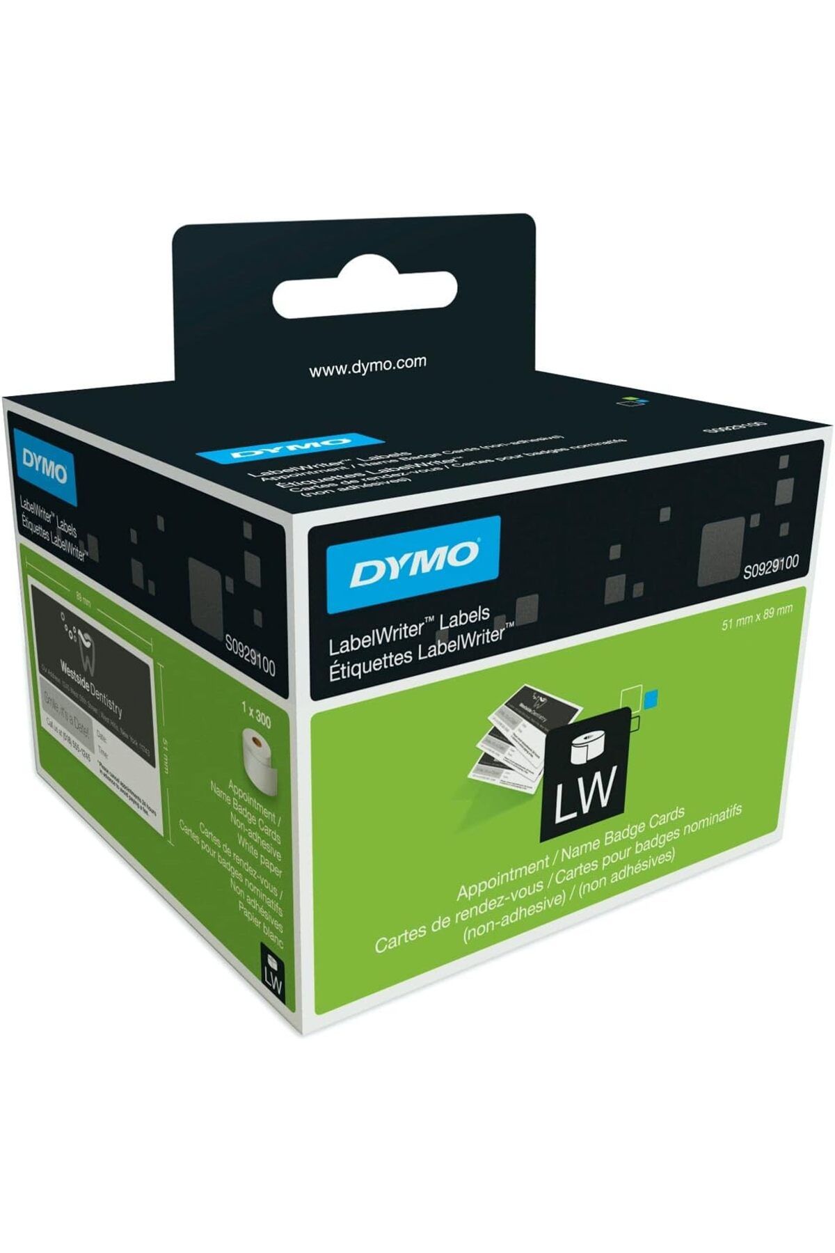 MEGOBİNE WHERE S0929100, LW Randevu/İsim Yaka Kart Etiketi, (51x89 mm) 300 Etiket/Padet ZTML SYFT 1139610