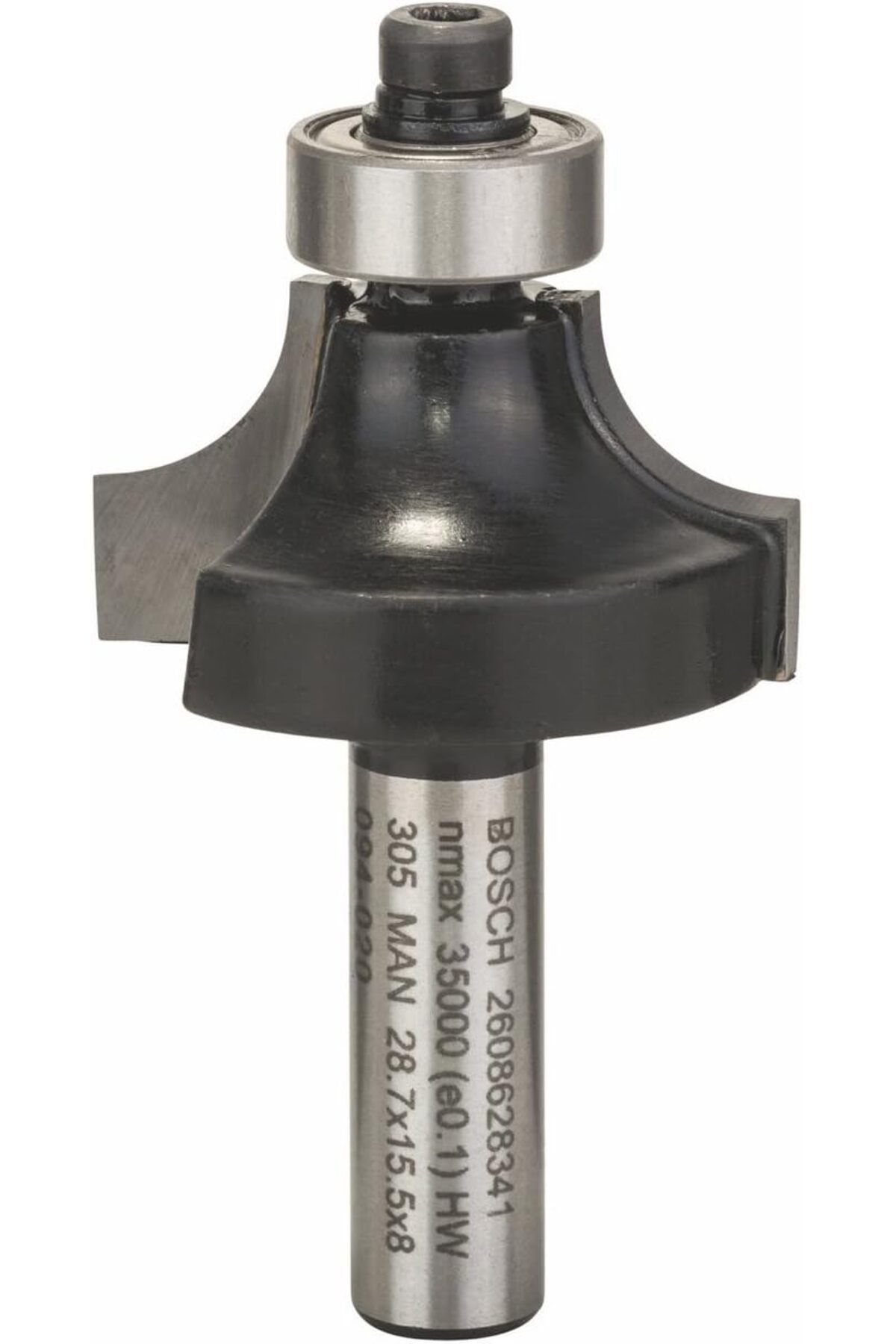 MEGOBİNE WHERE 2608628341 aksesuarı Abrundfraeser 8 mm, R1 8 mm, L 15,5 mm, G 53 mm ZTML SYFT 1139610