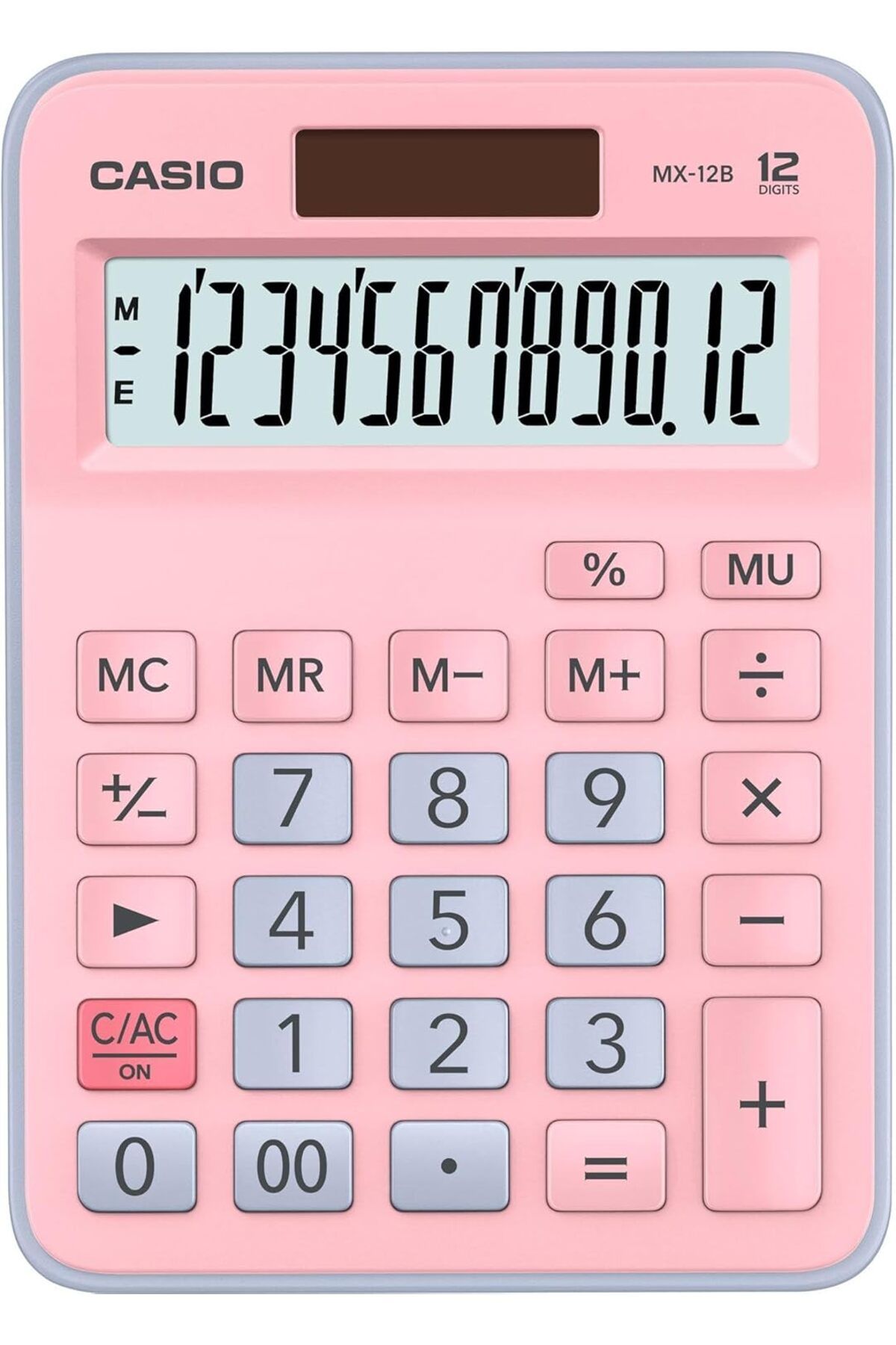 DERİK dsr MX-12B-PKLB Açık Pembe+Açık Mavi 12 Hane Masa Üstü Hesap Makinesi hrn 1122015