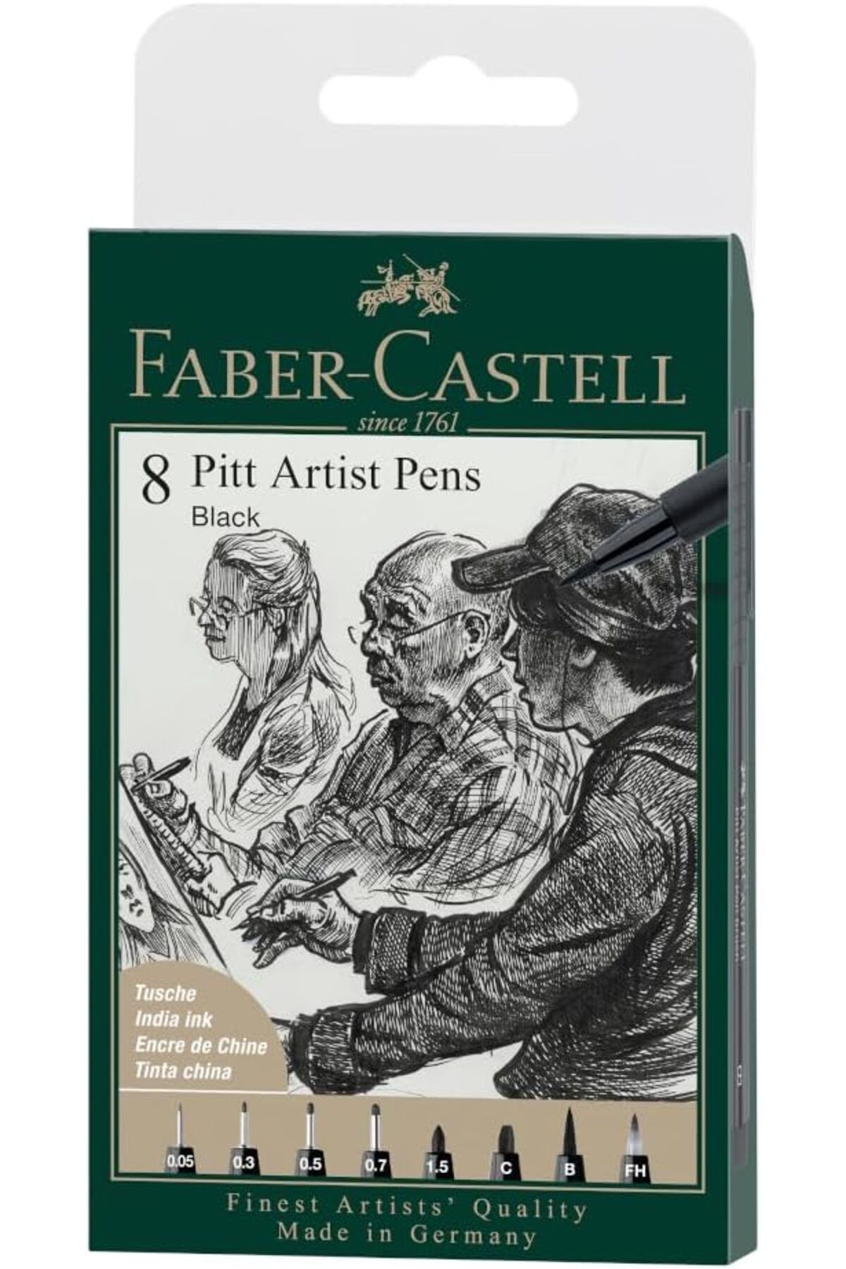 ÇAĞUR çağur Pitt Artist Pen Çizim Kalemi 8'li, C 199 YENİ 1109945