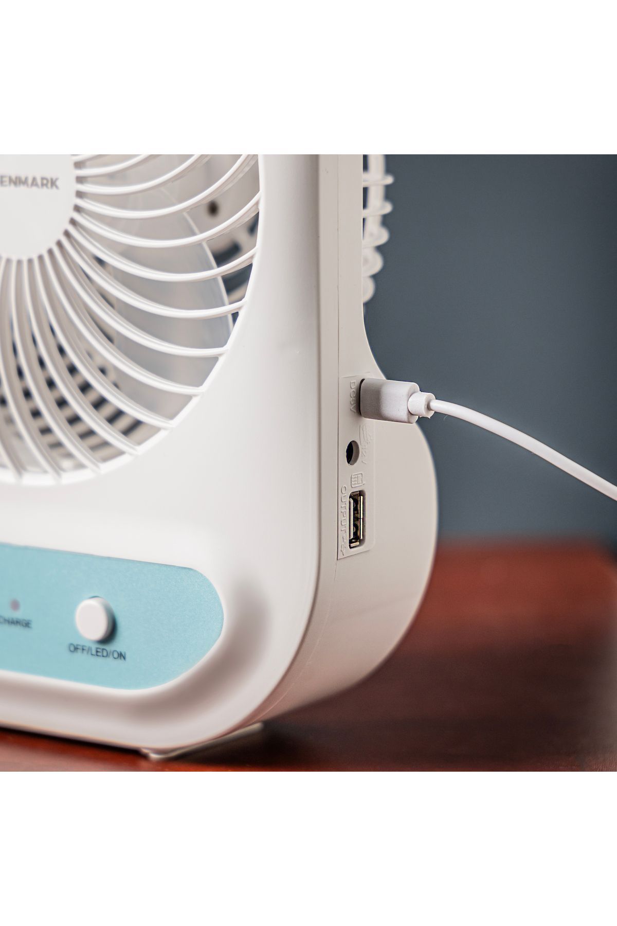 Olsenmark-6" Rechargeable Fan With Led Light Omf1785 Long Working Hours And 3 Wind Speed 3