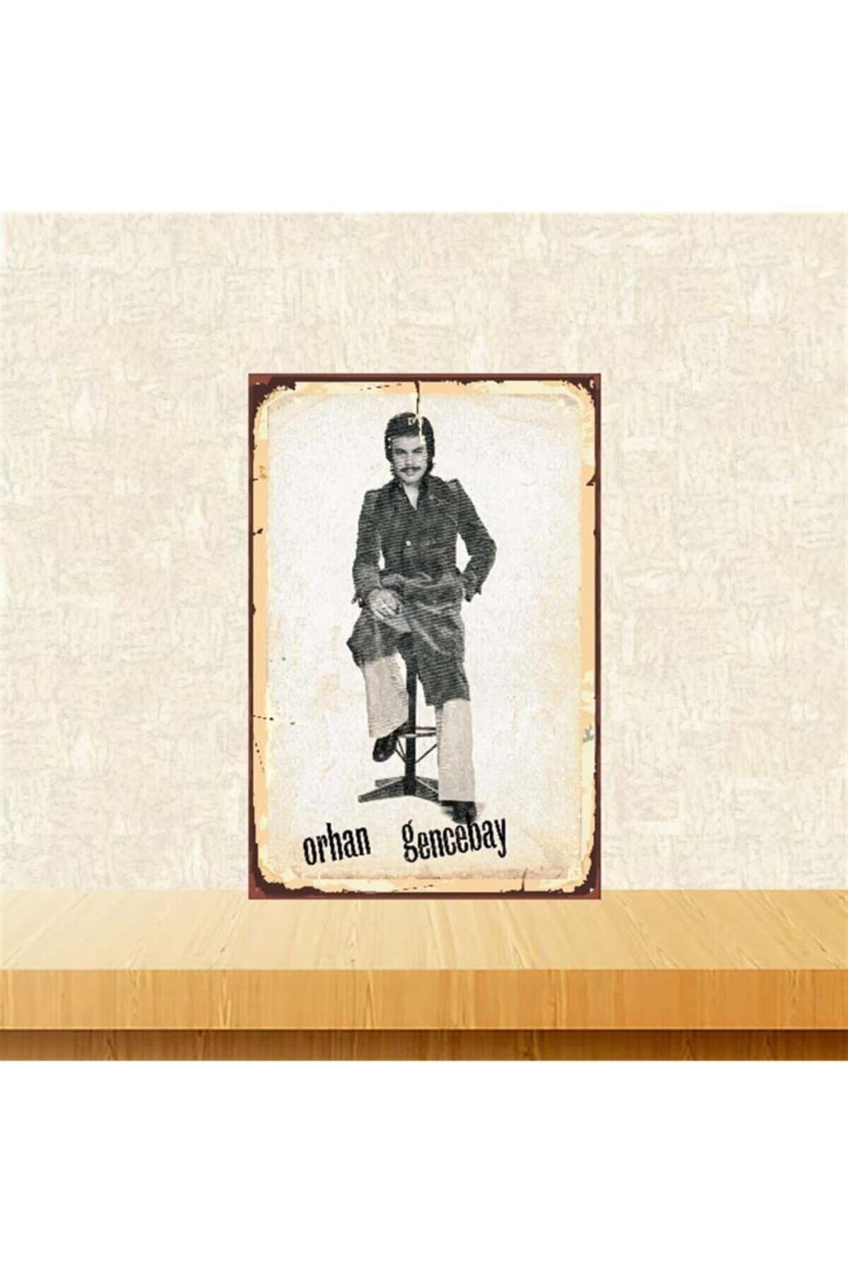 TAKIFİX Orhan Gencebay Retro Ahşap Poster 20-30 cmTkfx3704