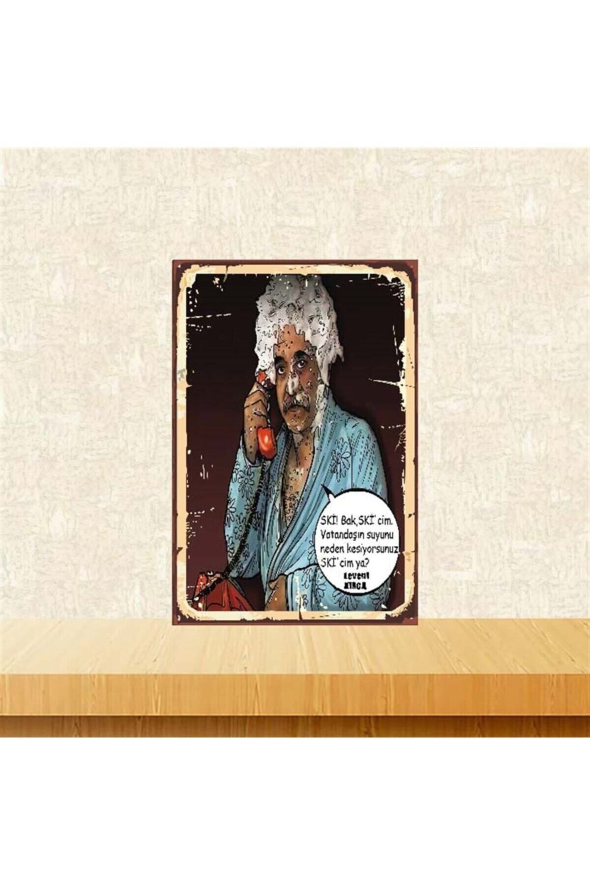 TAKIFİX AhşaP Retro Vatandaşın Suyunu Neden Kesiyorsunuz Levent Kırca Posteri 20-30 cm