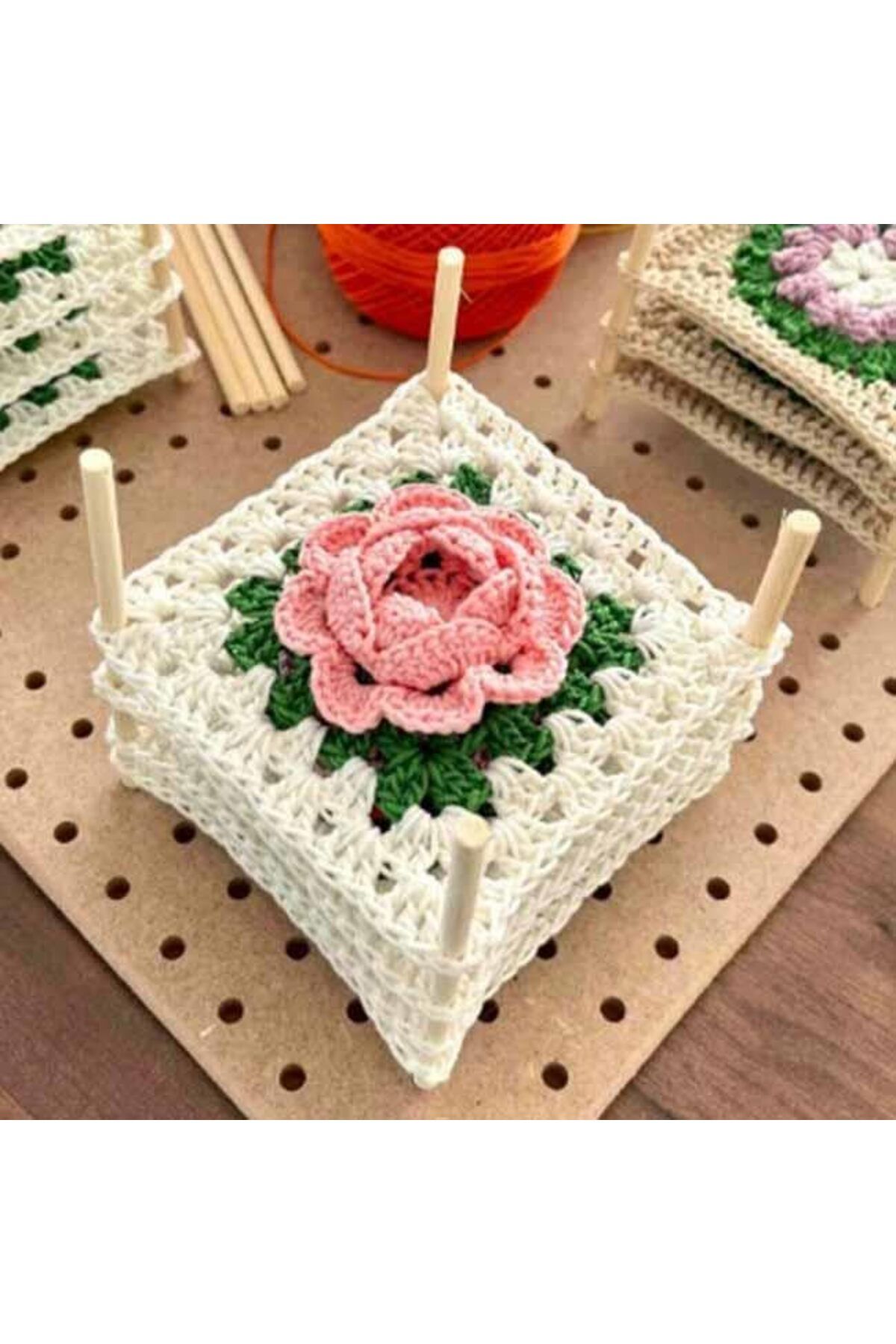 DERİK Derik Ahşap Motifmatik Tahtası 15x15 Cm YENİ 1122015