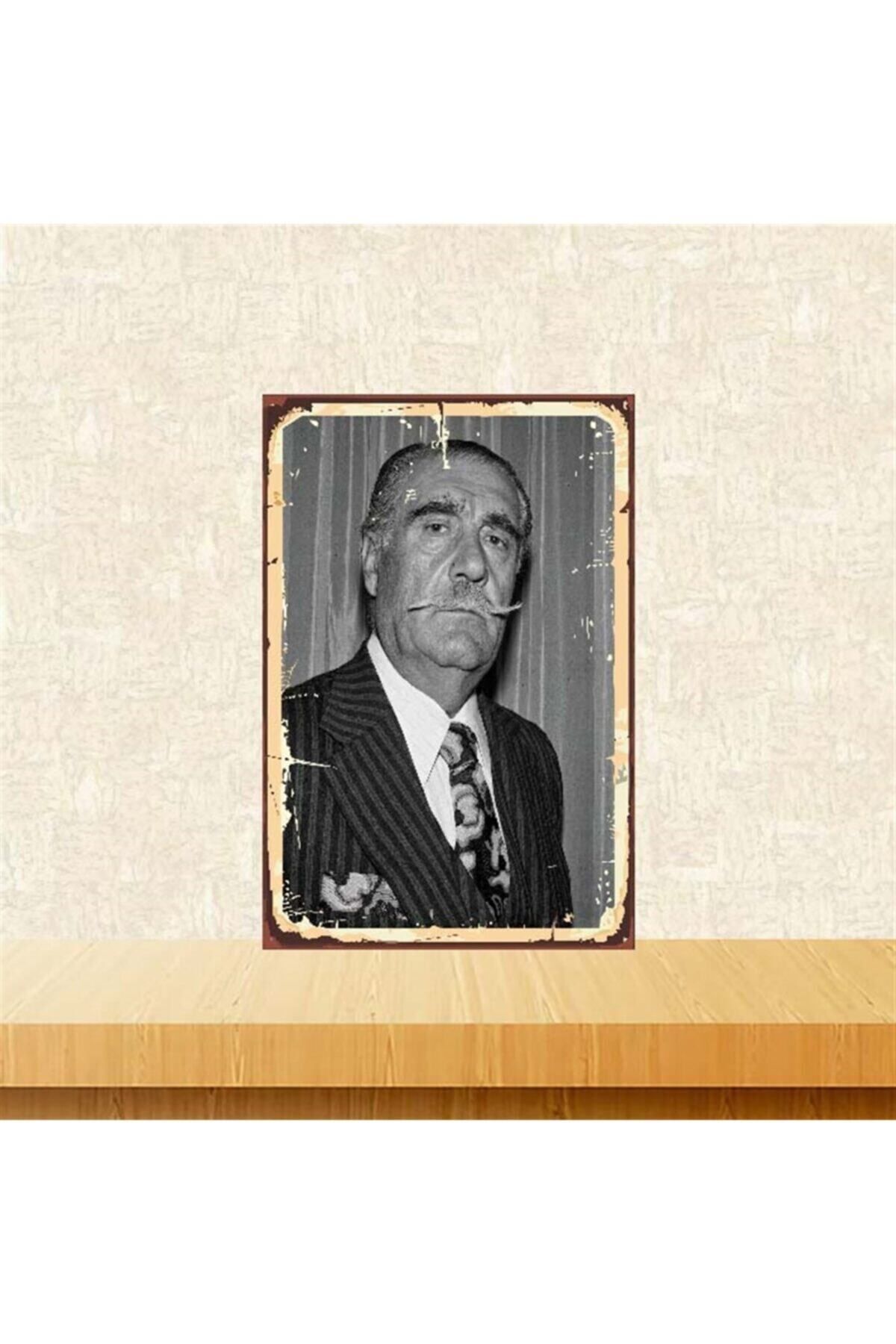 TAKIFİX Hulusi Kentmen 20-30 Cm Retro Ahşap Poster Tkfx3774