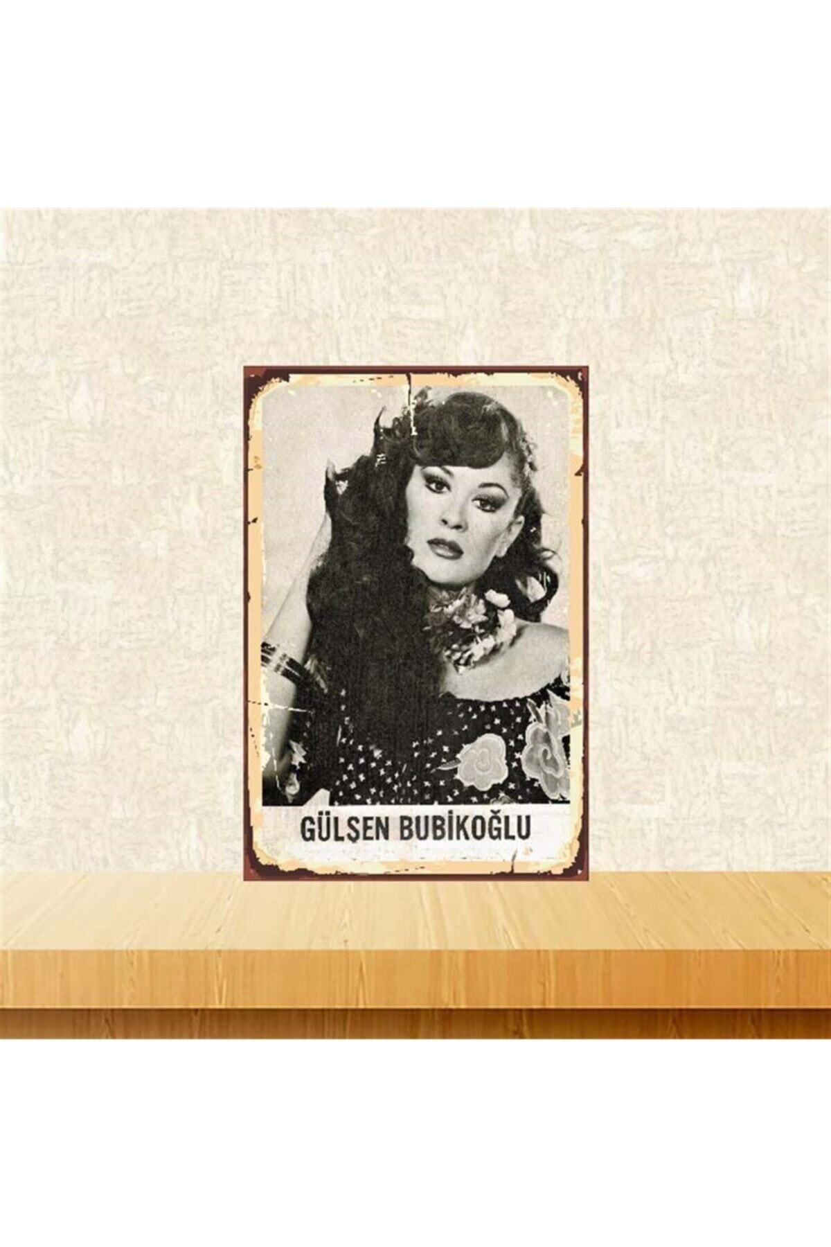TAKIFİX Gülşen Bubikoğlu 20-30 Cm Retro Ahşap Poster