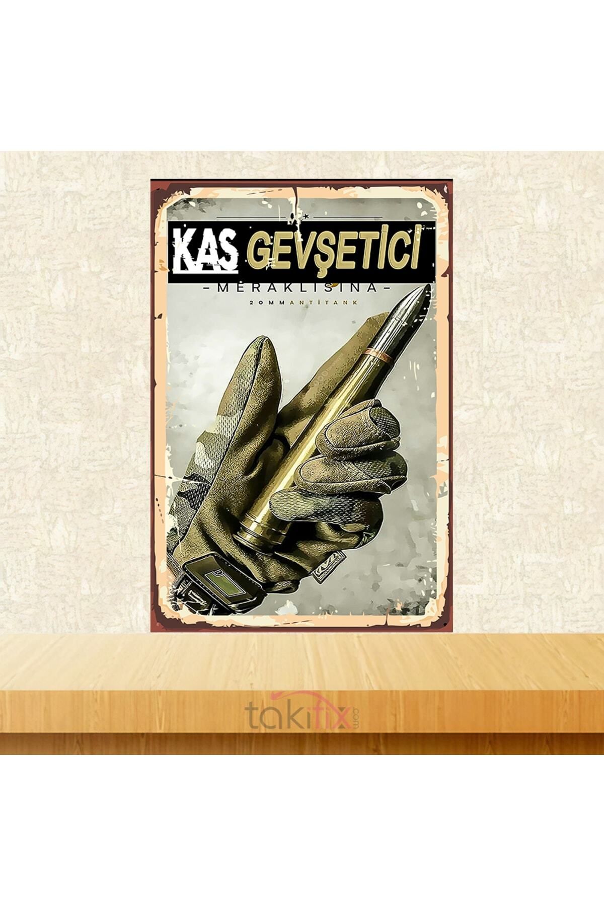 TAKIFİX Kas Gevşetici Temalı1 Adet 20x30 Cm Boyutunda Mdf Tablo