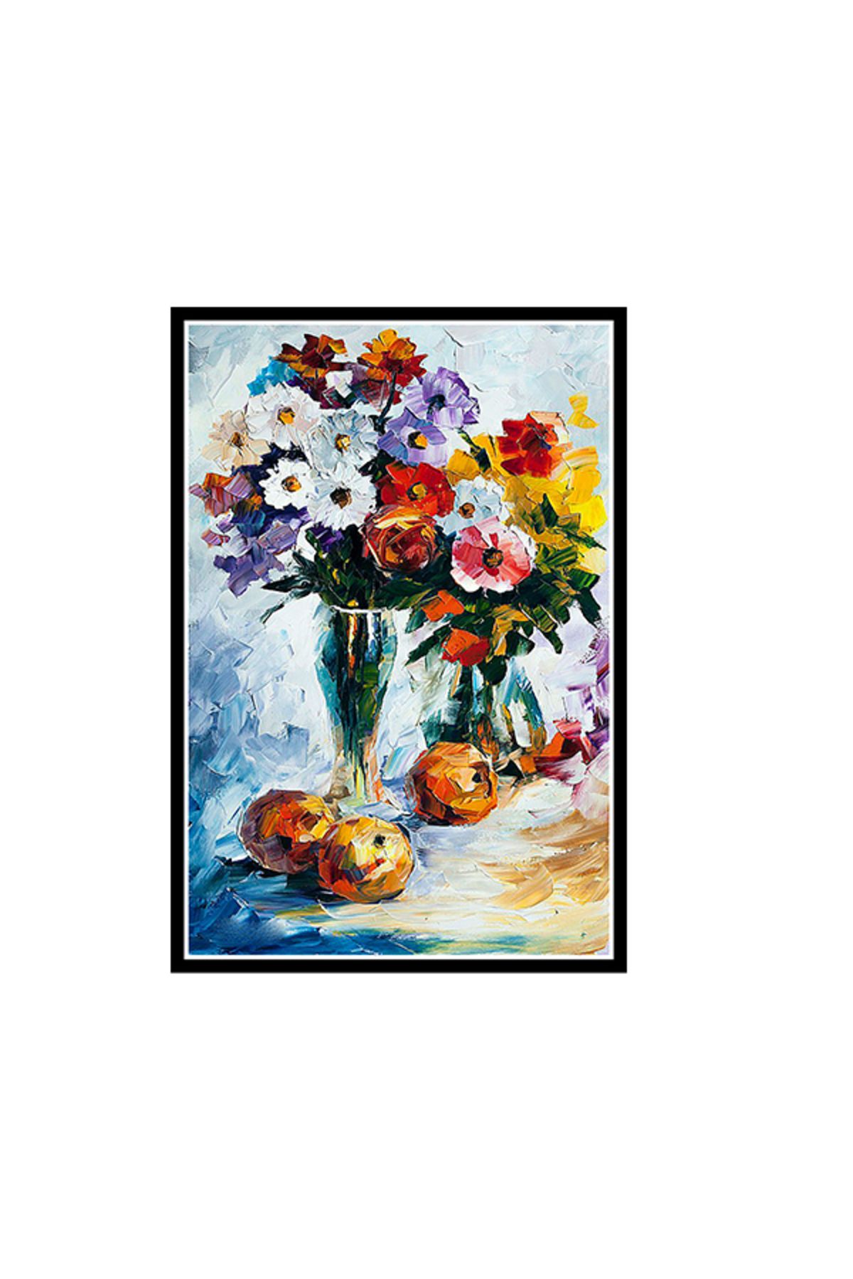 TAKIFİX Çiçek Tasarımlı 20x30 Cm Retro Ahşap Poster