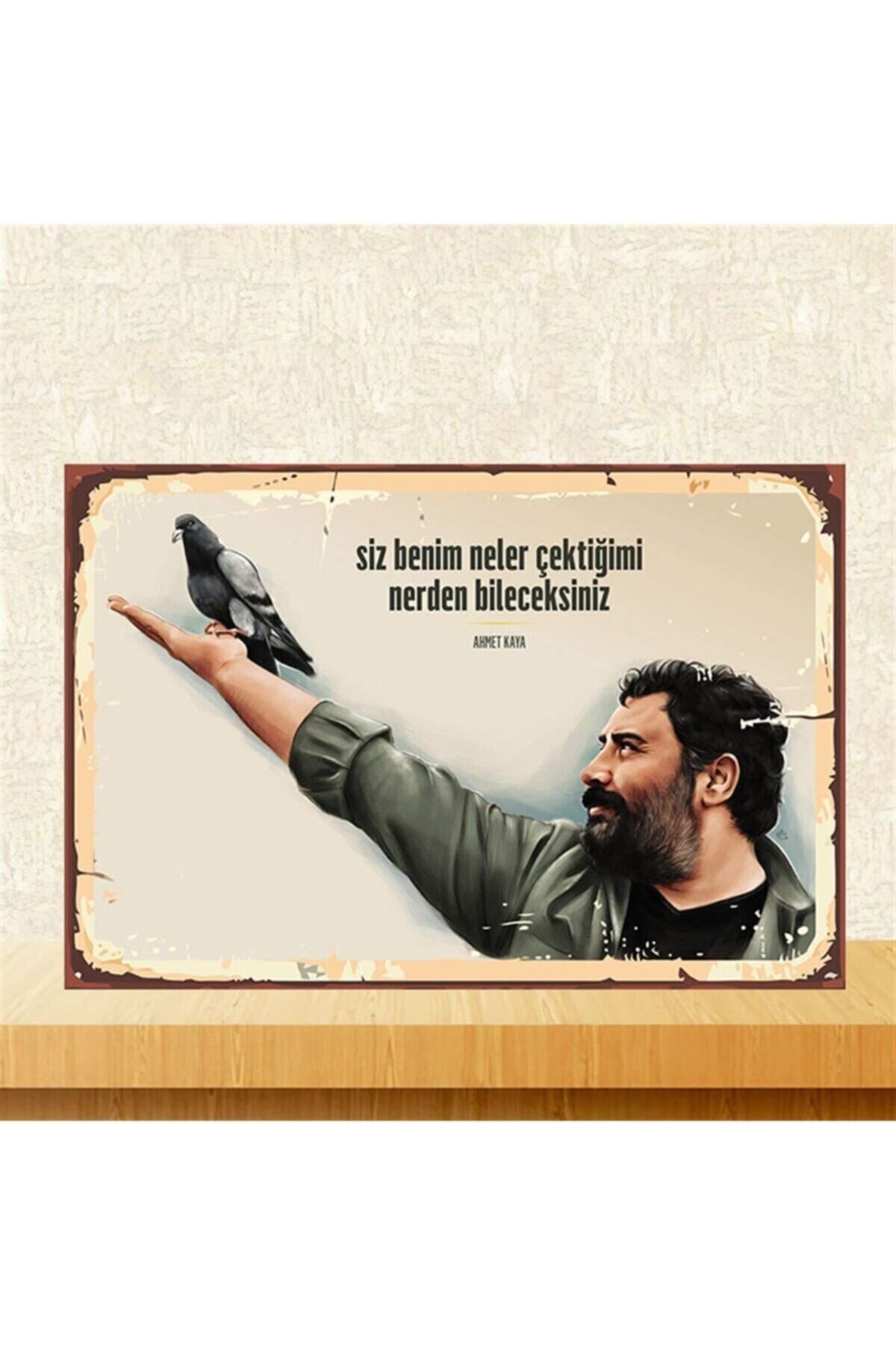 TAKIFİX 20-30 Cm Retro Ahşap Poster