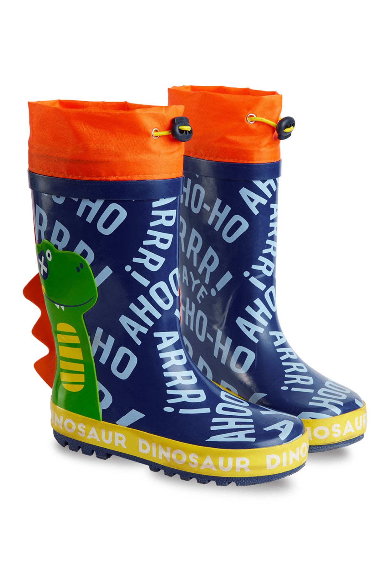 Denokids-Fiú dinoszaurusz színes rugalmas esőcsizma 3