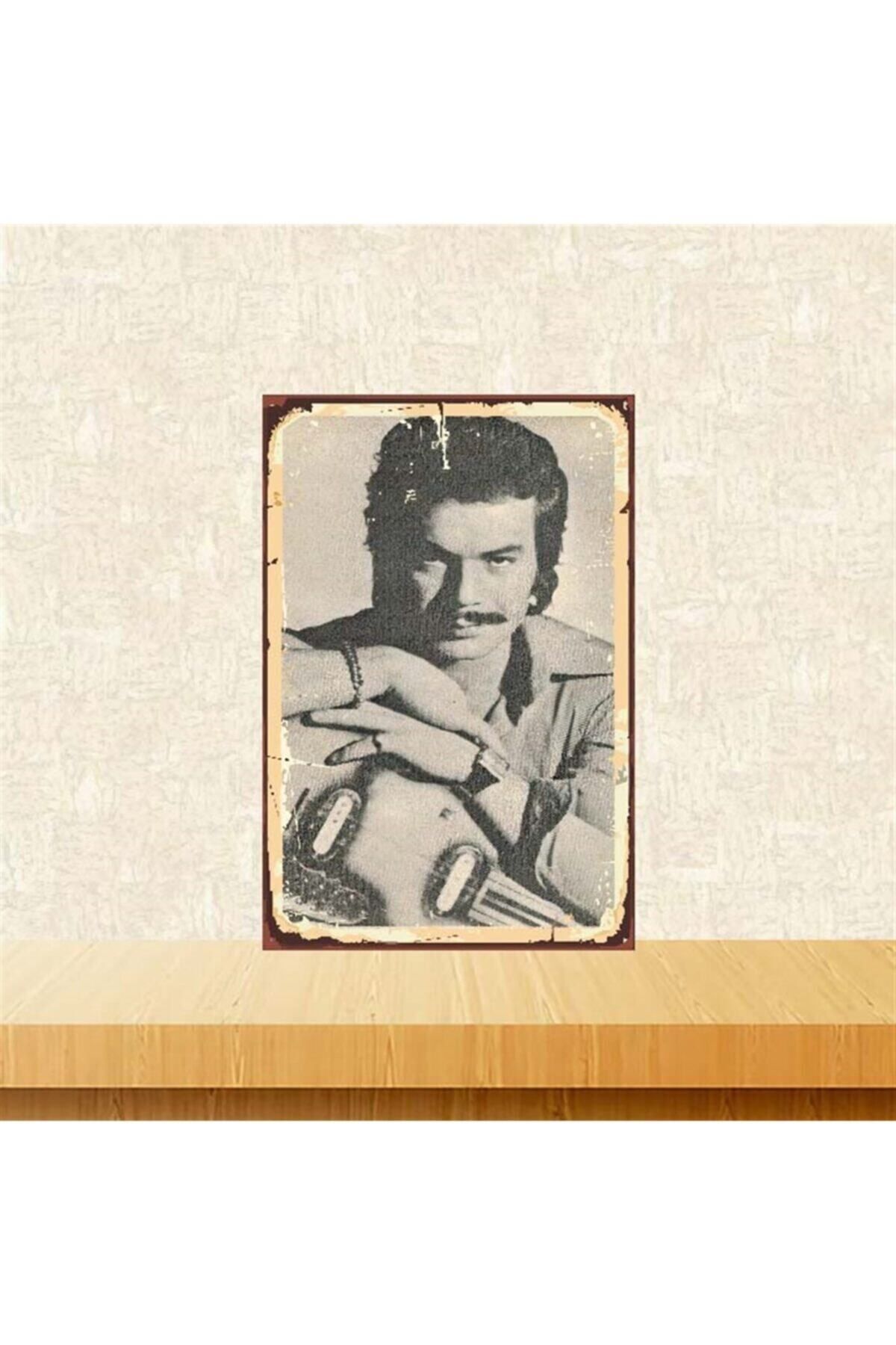 TAKIFİX Orhan Gencebay 20 30 cm Retro Ahşap Poster Tkfx3710