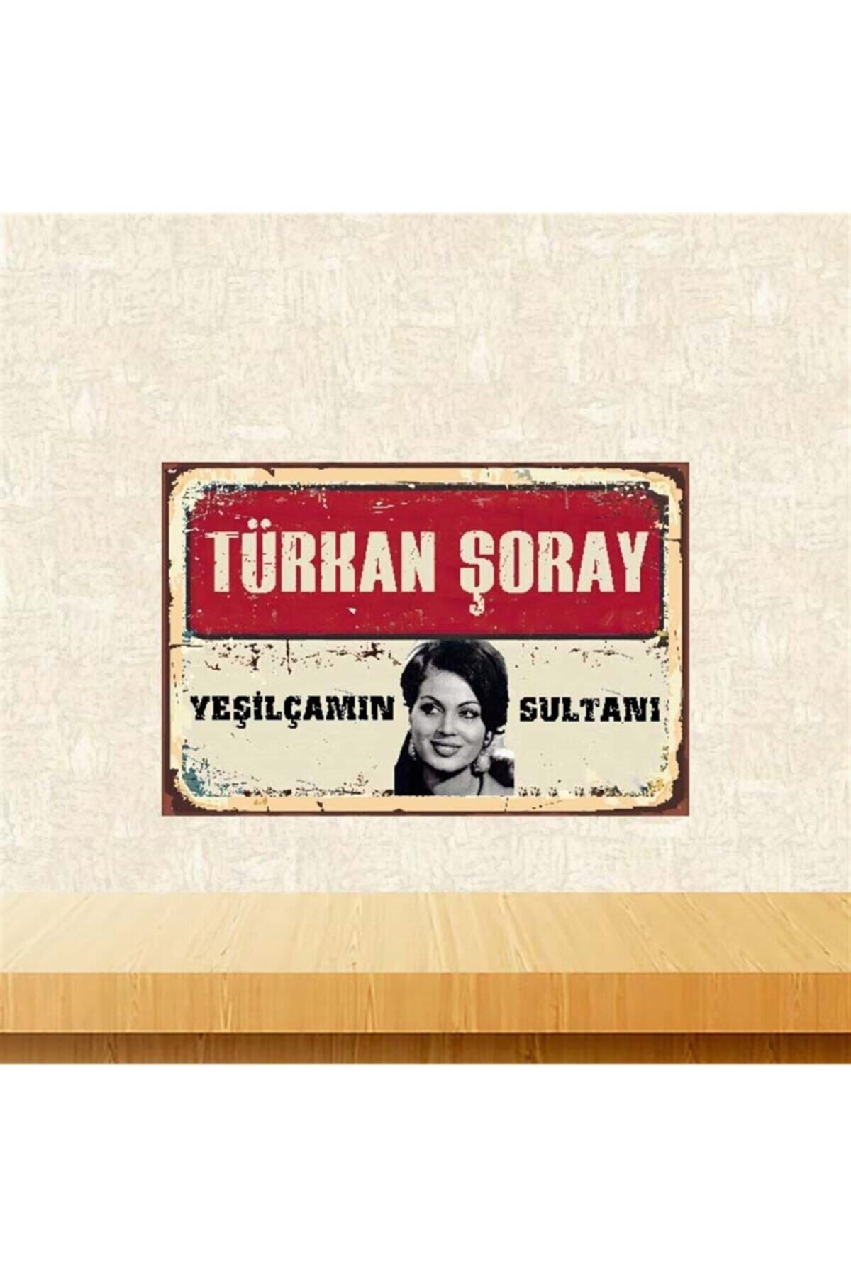 TAKIFİX Ahşap Retro Türkan Şoray Yeşilçamın Sultanı Posteri 20-30 cm