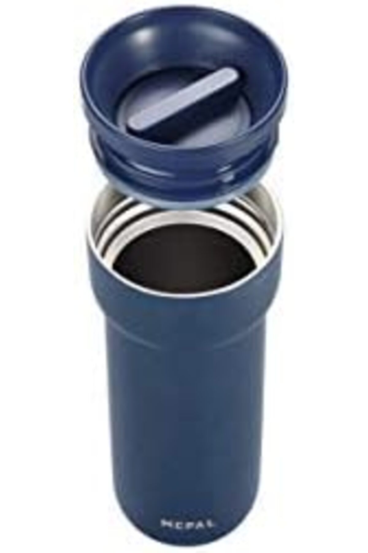 MEGOBİNE WHERE Ellipse 475 ml Nordic Denim – Kahve to go termos kupa – su geçirmez – paslanmaz çelik