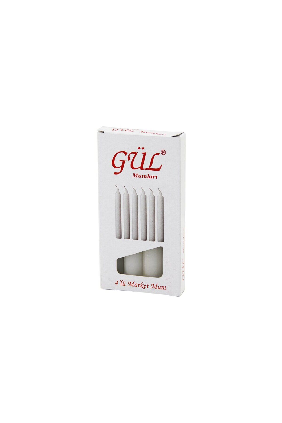 mazıdağı mazzıdağ 4PCS - İNCE ÇAP=1.6CM - UZUNLUK=12CM BEYAZ KLASİK MARKET MUM new store 1133631
