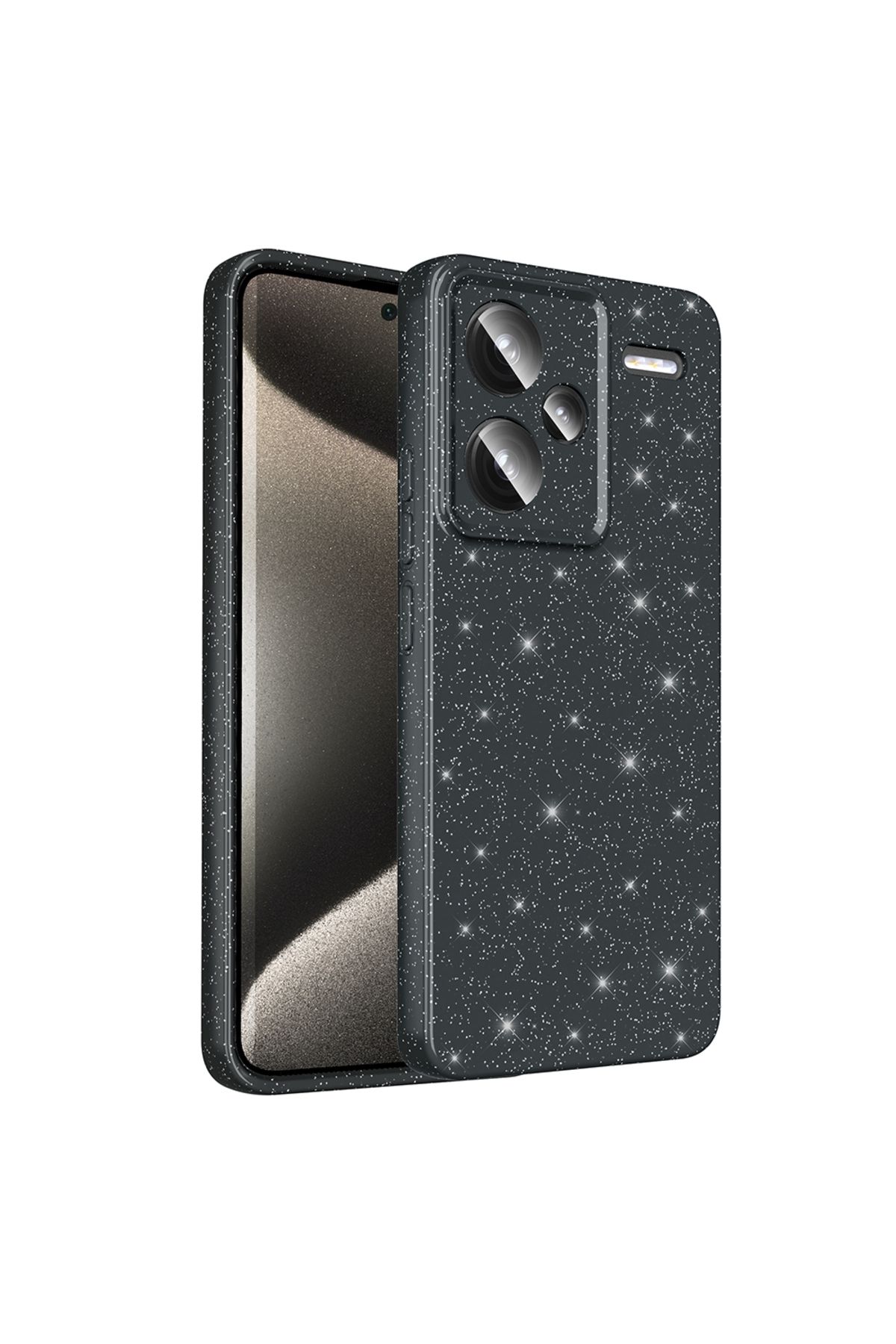 Kupa Xiaomi Redmi Note 13 Pro Plus 5G Kılıf Kamera Korumalı Simli Parlak Darbe Emici Şık Silikon Kapak